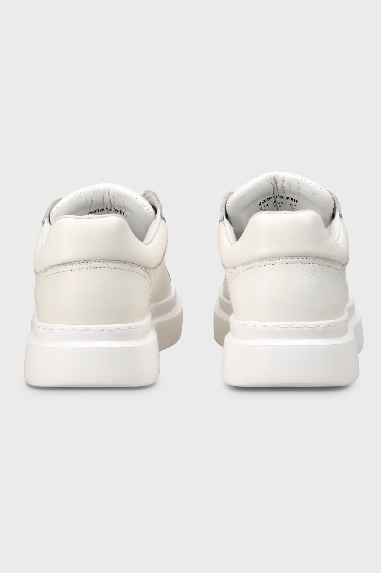 Drop Line White Leather
