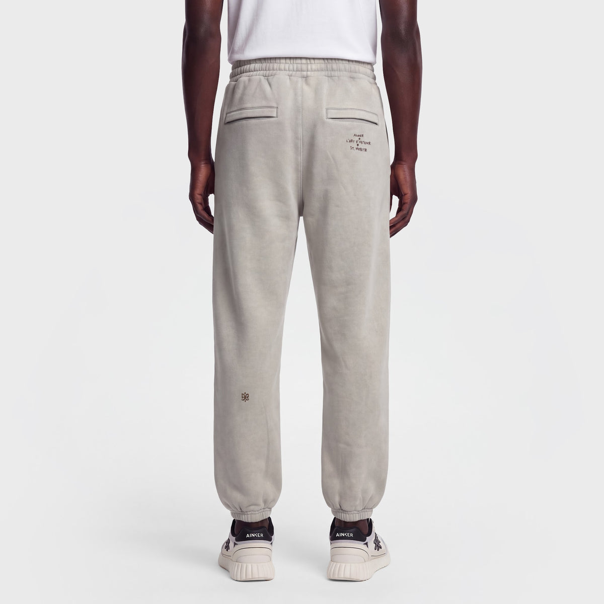 1117 Light Gray Pant - on model