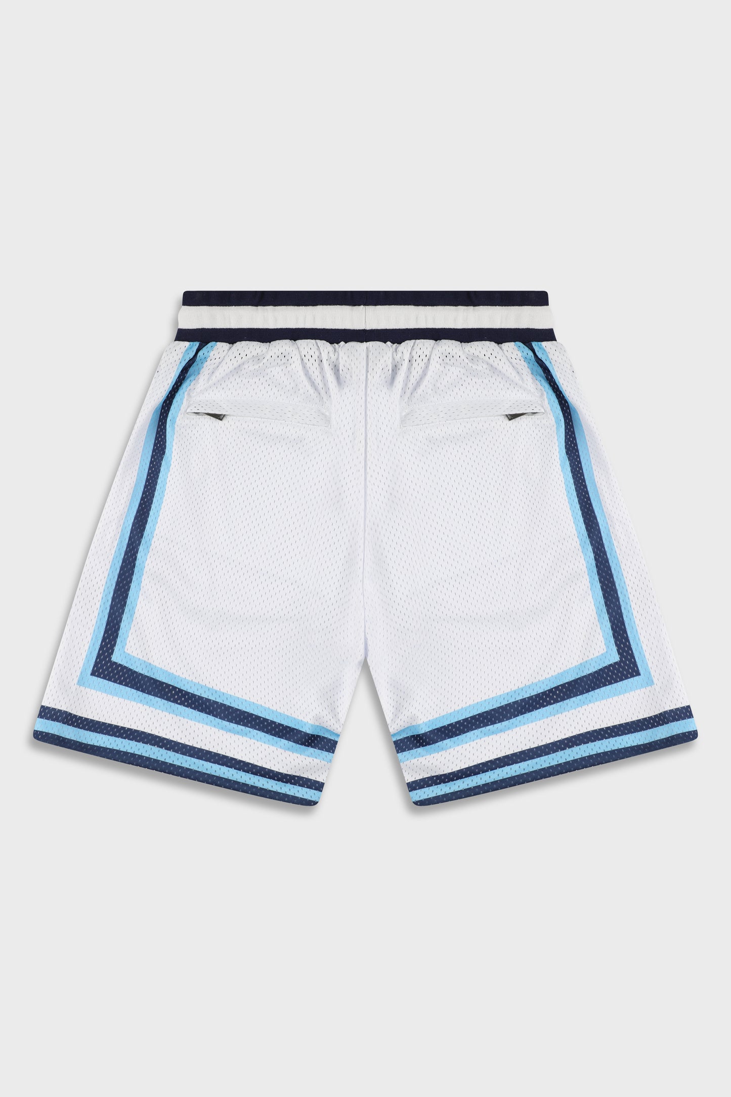 BB 712 White/Blue Short Pant