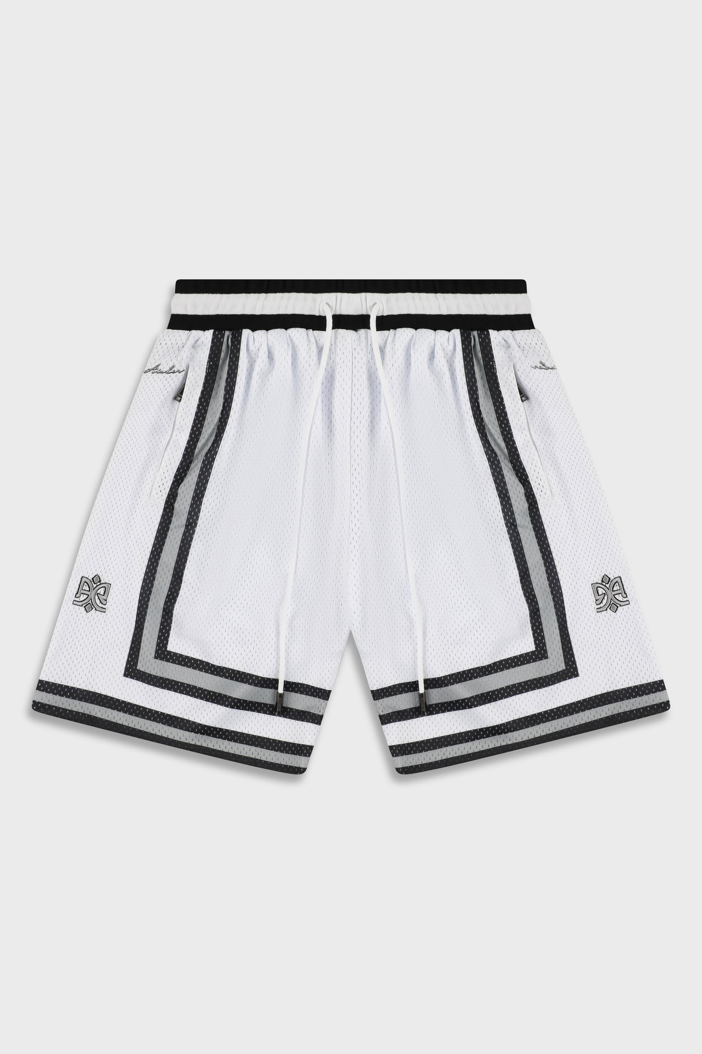 BB 712 White/Gray Short Pant