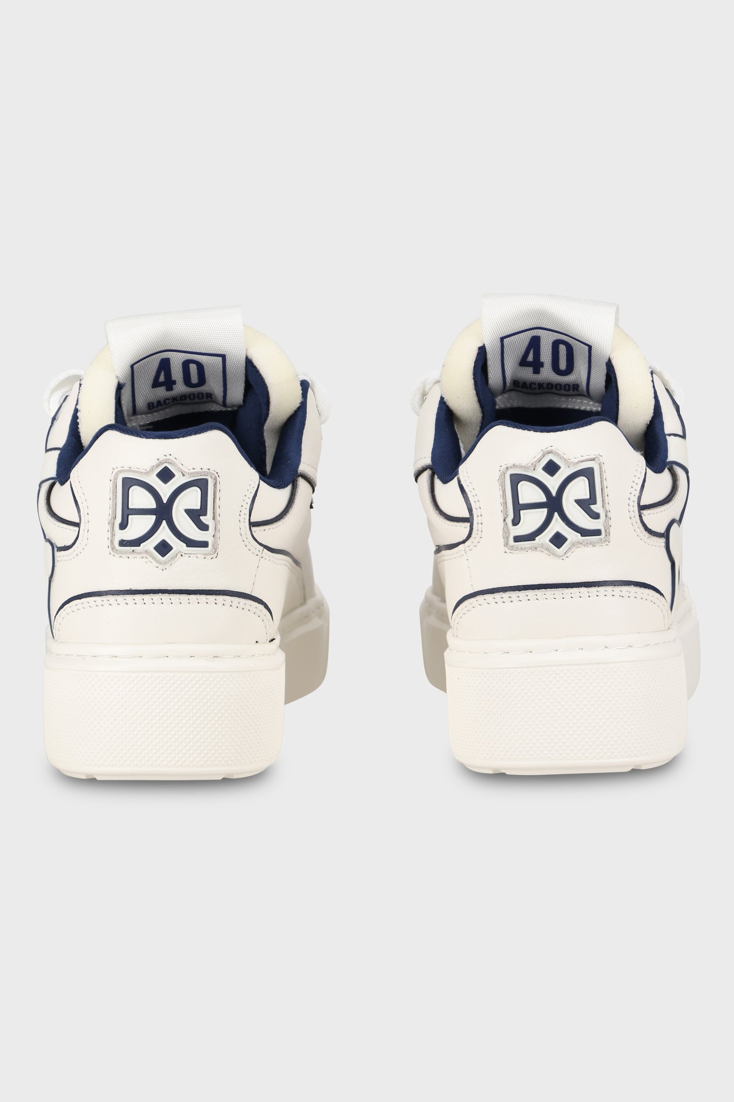 Backdoor Leather White Blue