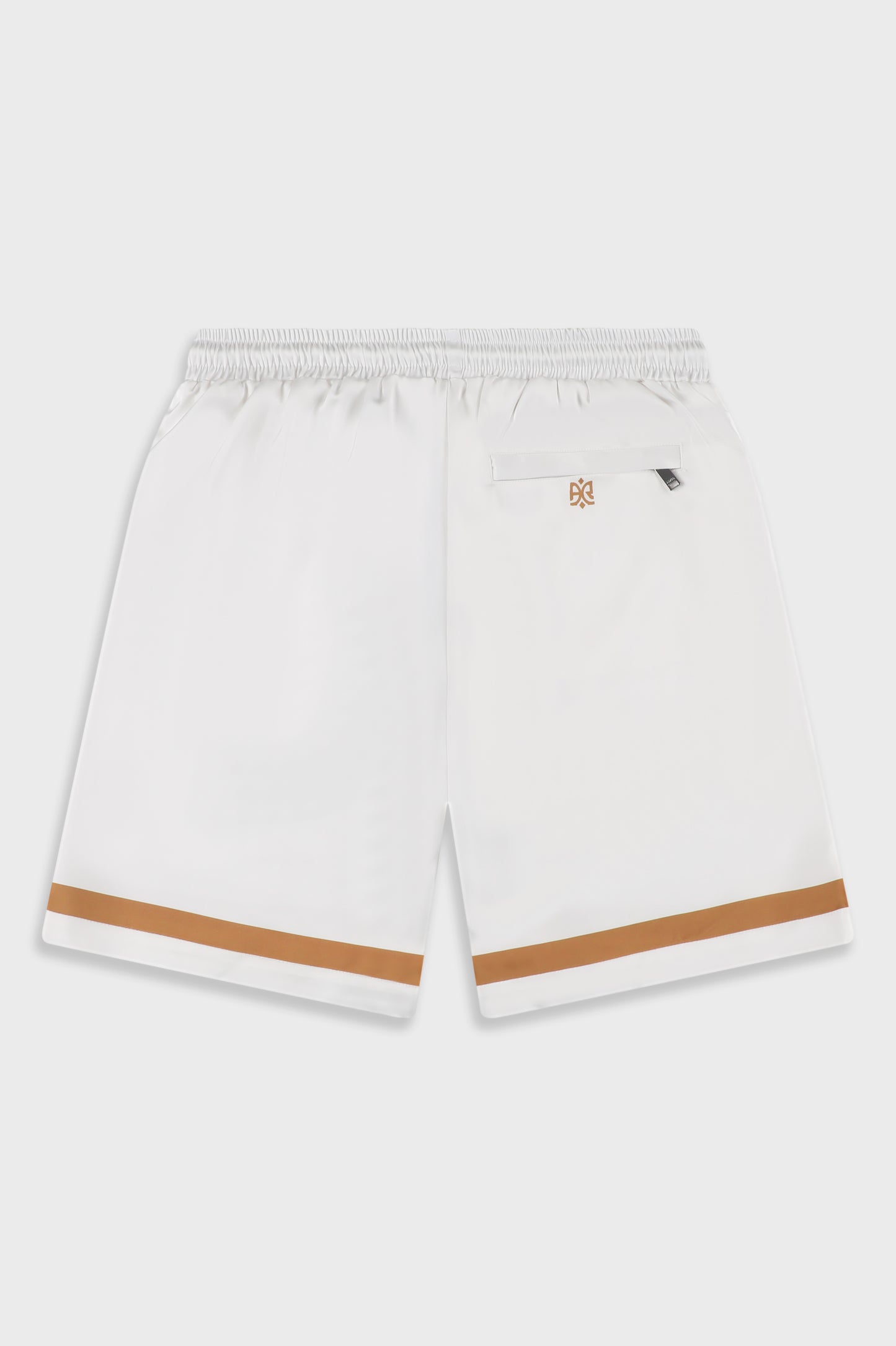 Satin 841 White/Orange Short