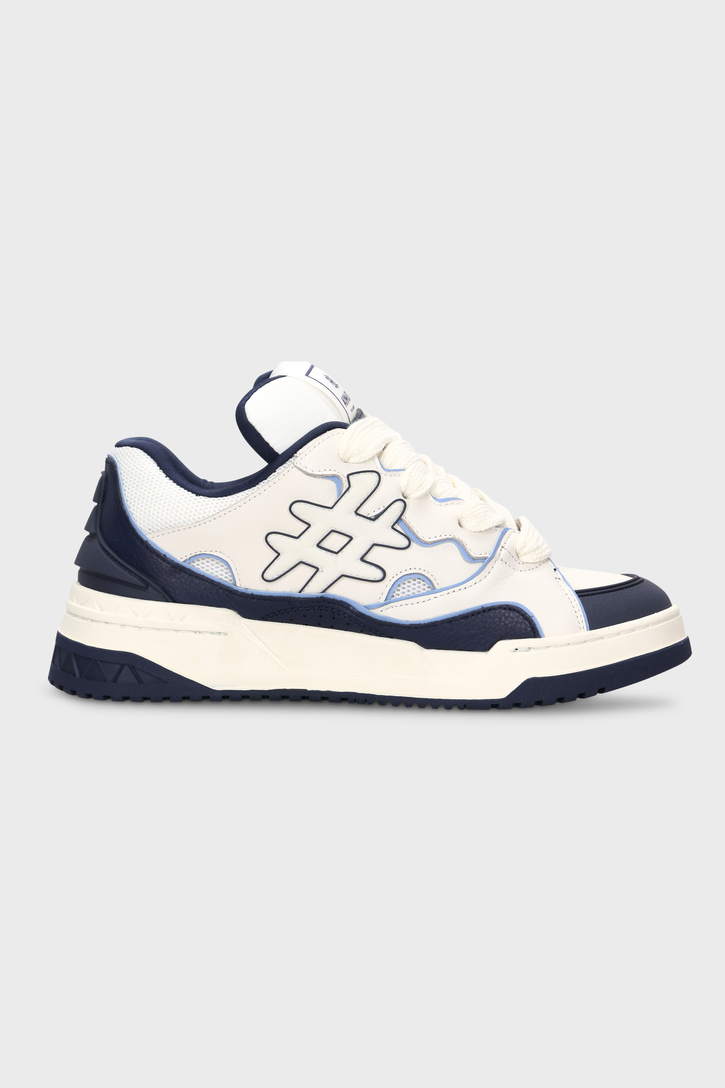 Baseline Leather White/Blue