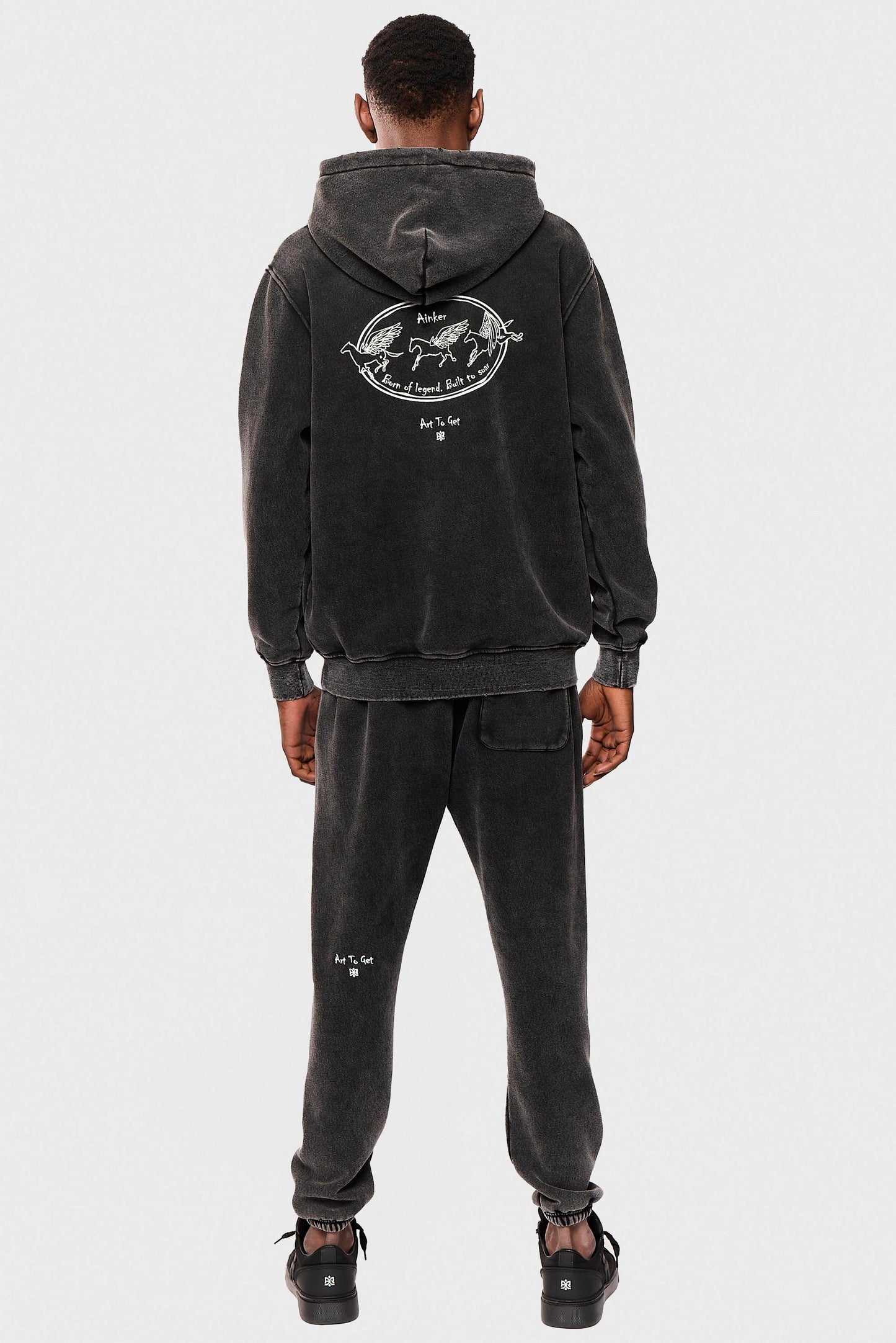 Black Wash 701 Hoodie