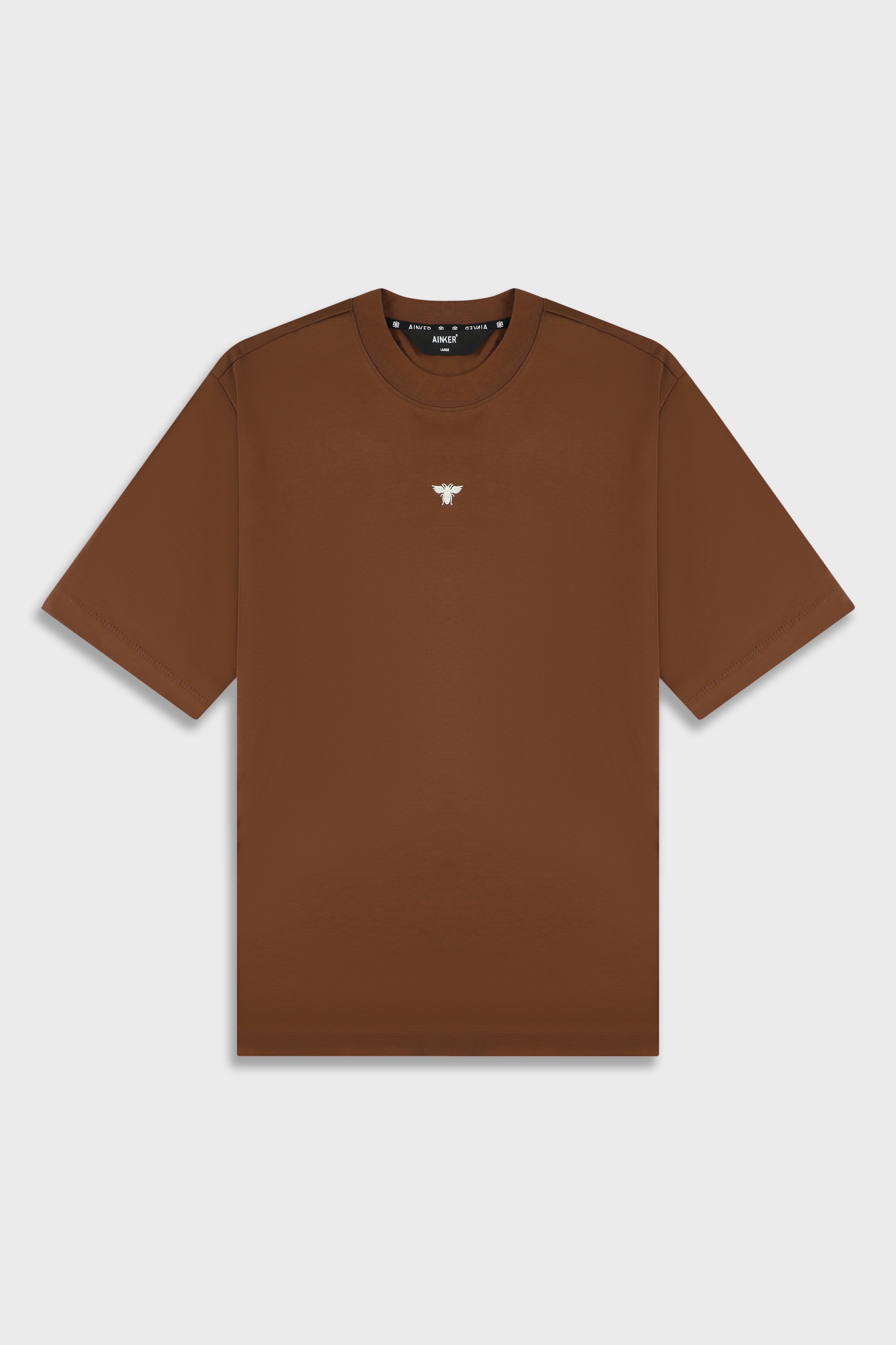 Mercerized 853 Brown T-Shirt – Ainker