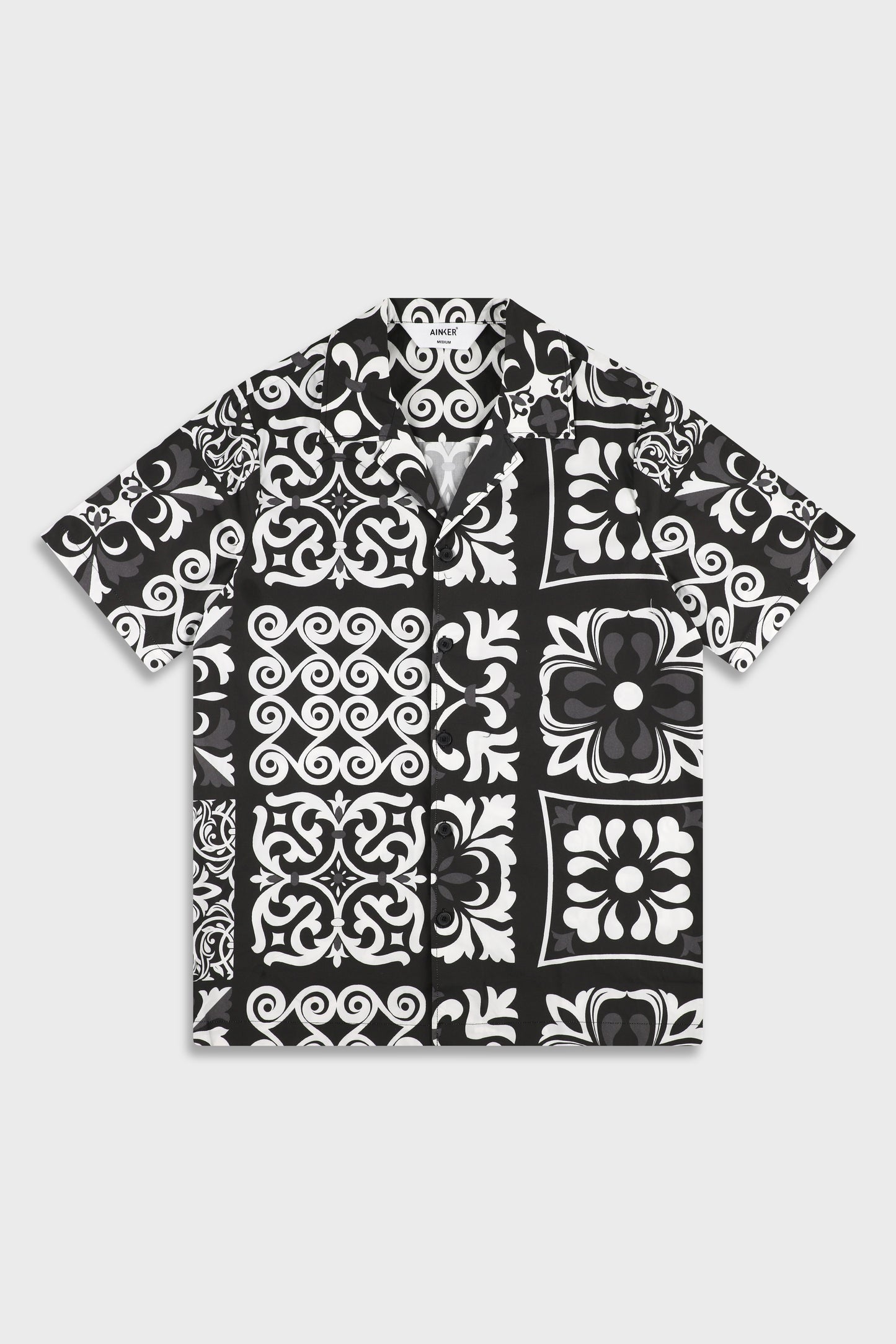 Cotton Poplin 840 Black Shirt