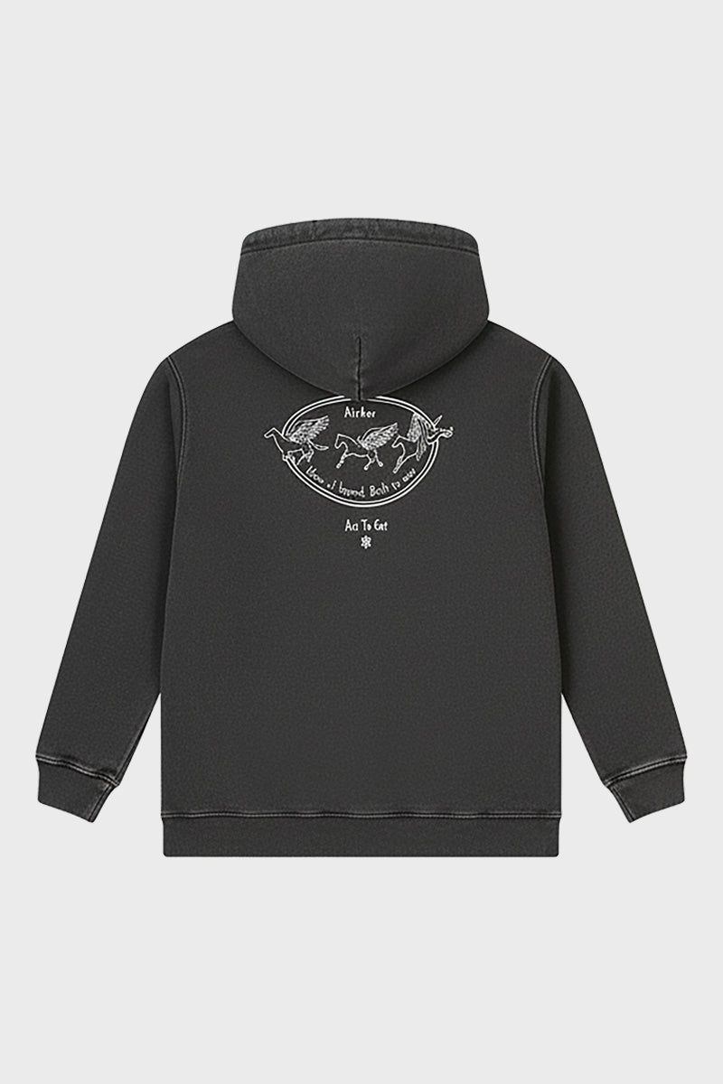 Black Wash 701 Hoodie