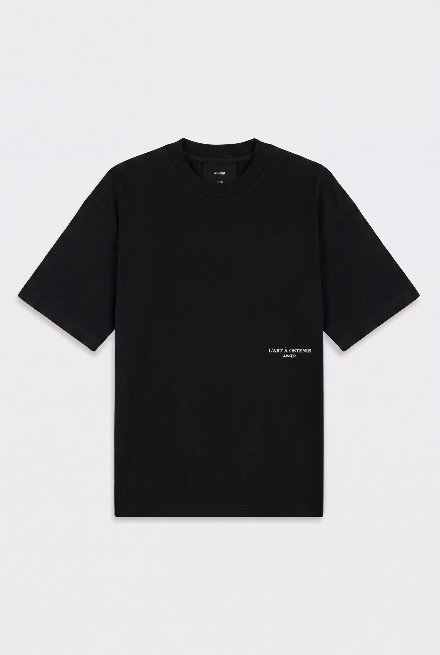 Mercerized 1132 Black T-Shirt