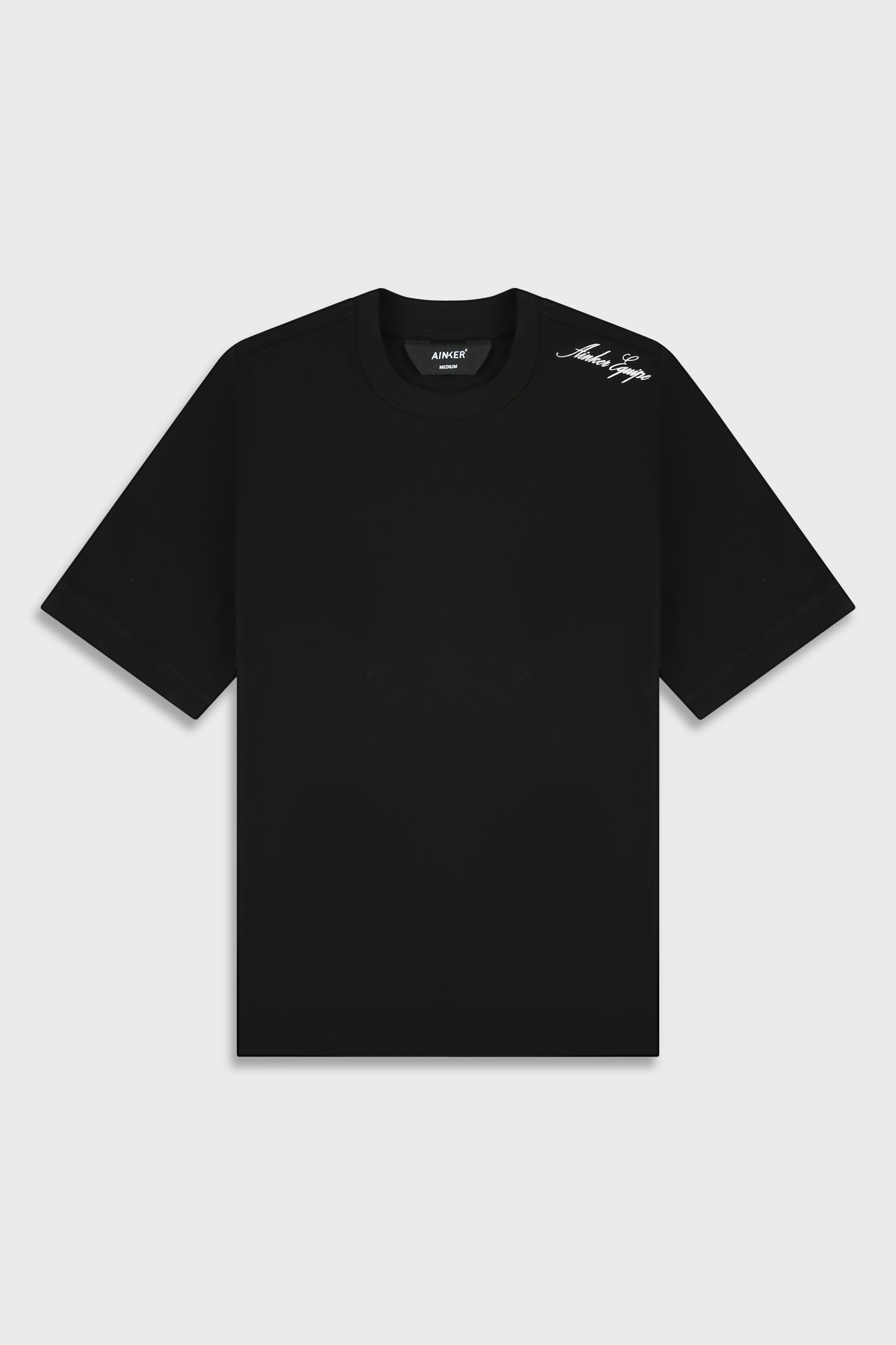 Mercerized 747 Black T-Shirt