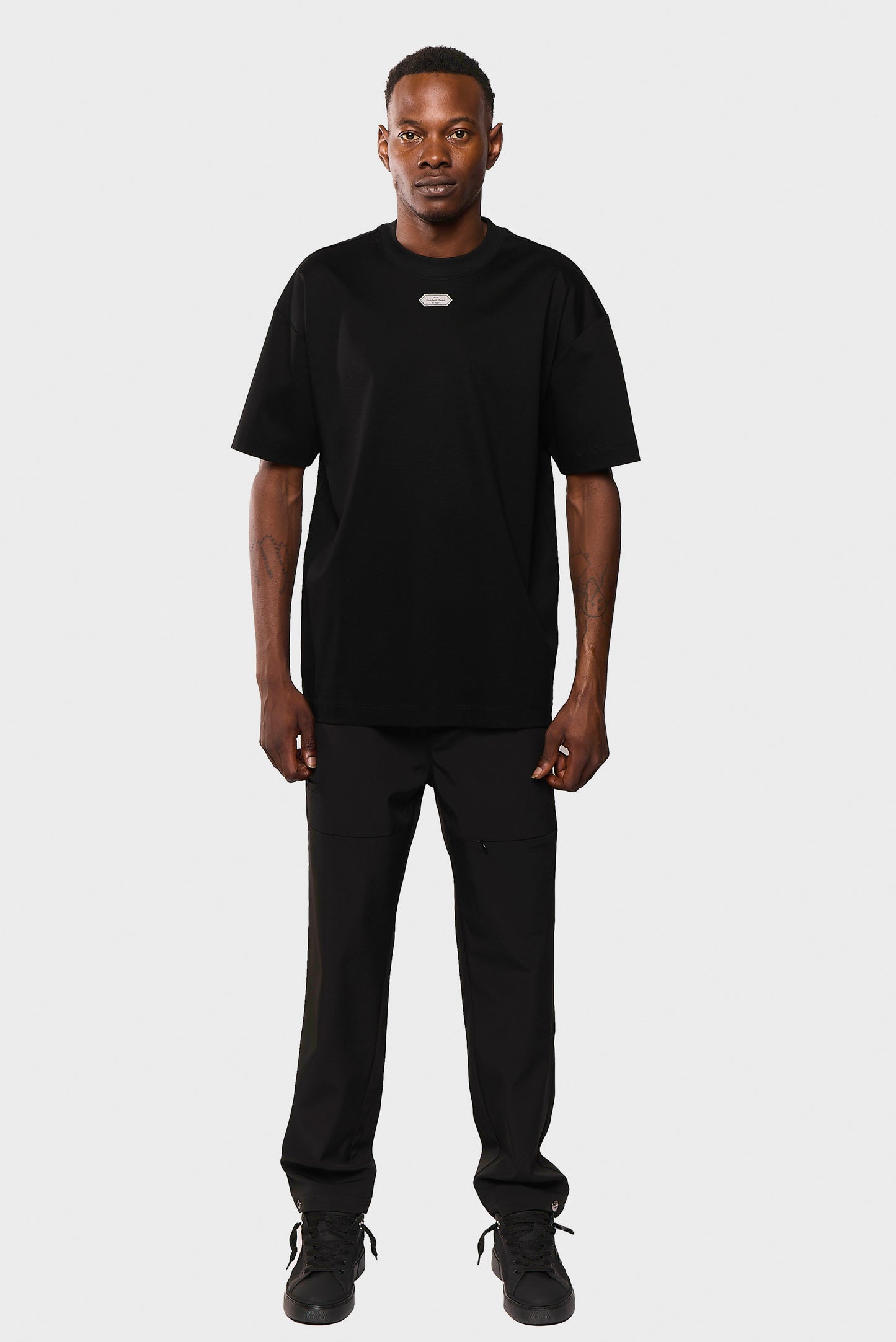 Mercerized 554 Black T-Shirt