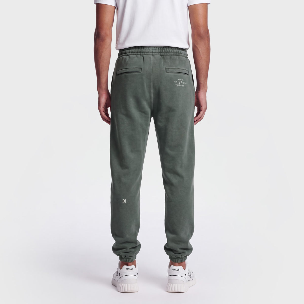 1117 Gray Pant - back on model