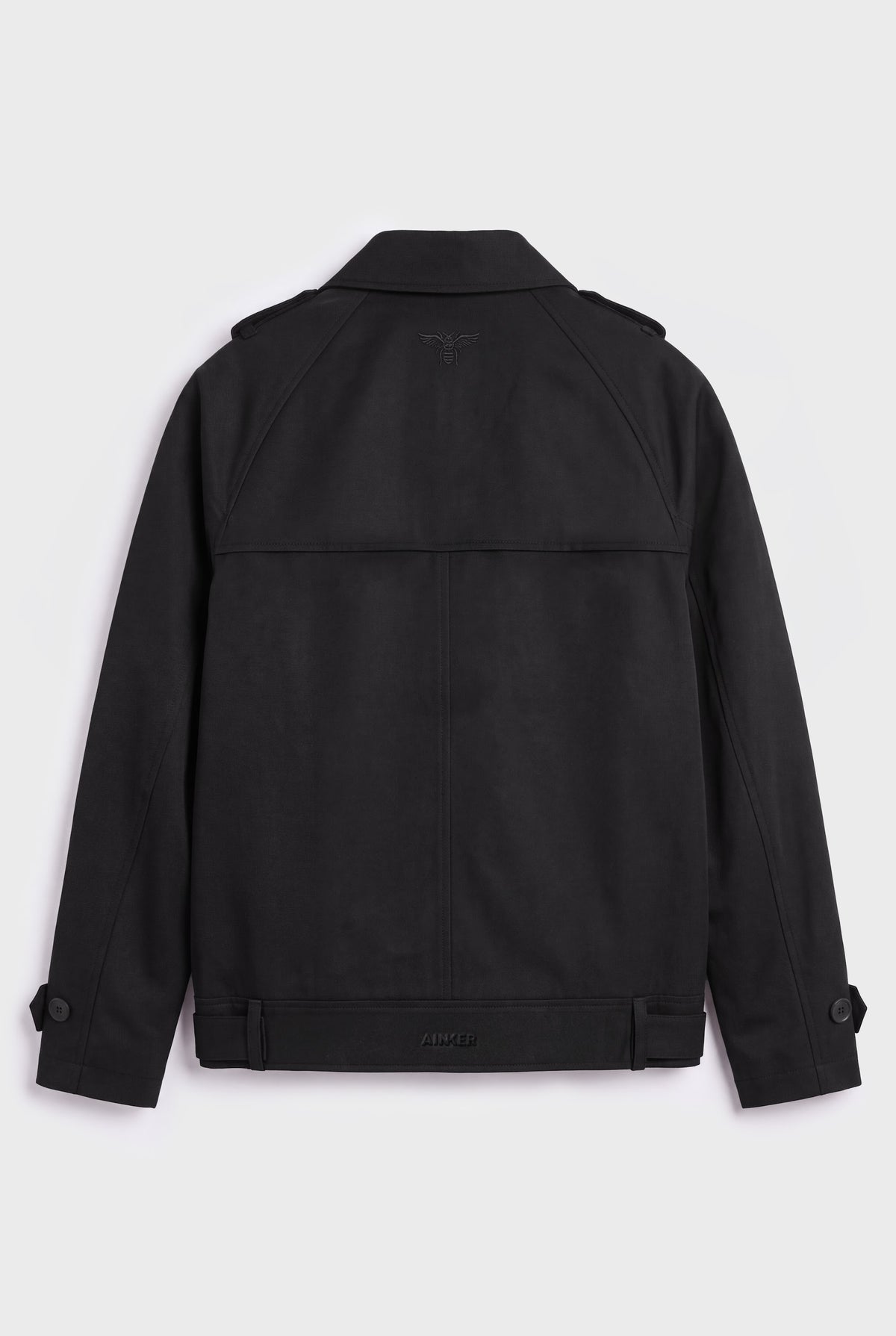 1076 Black Jacket - back flat