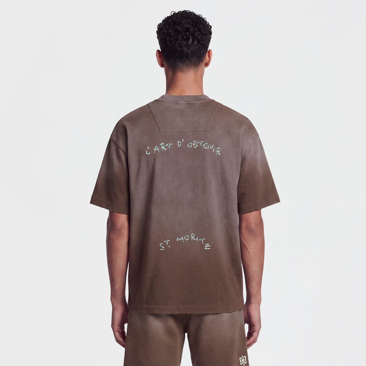 Cotton Wash 1108 Brown T-Shirt