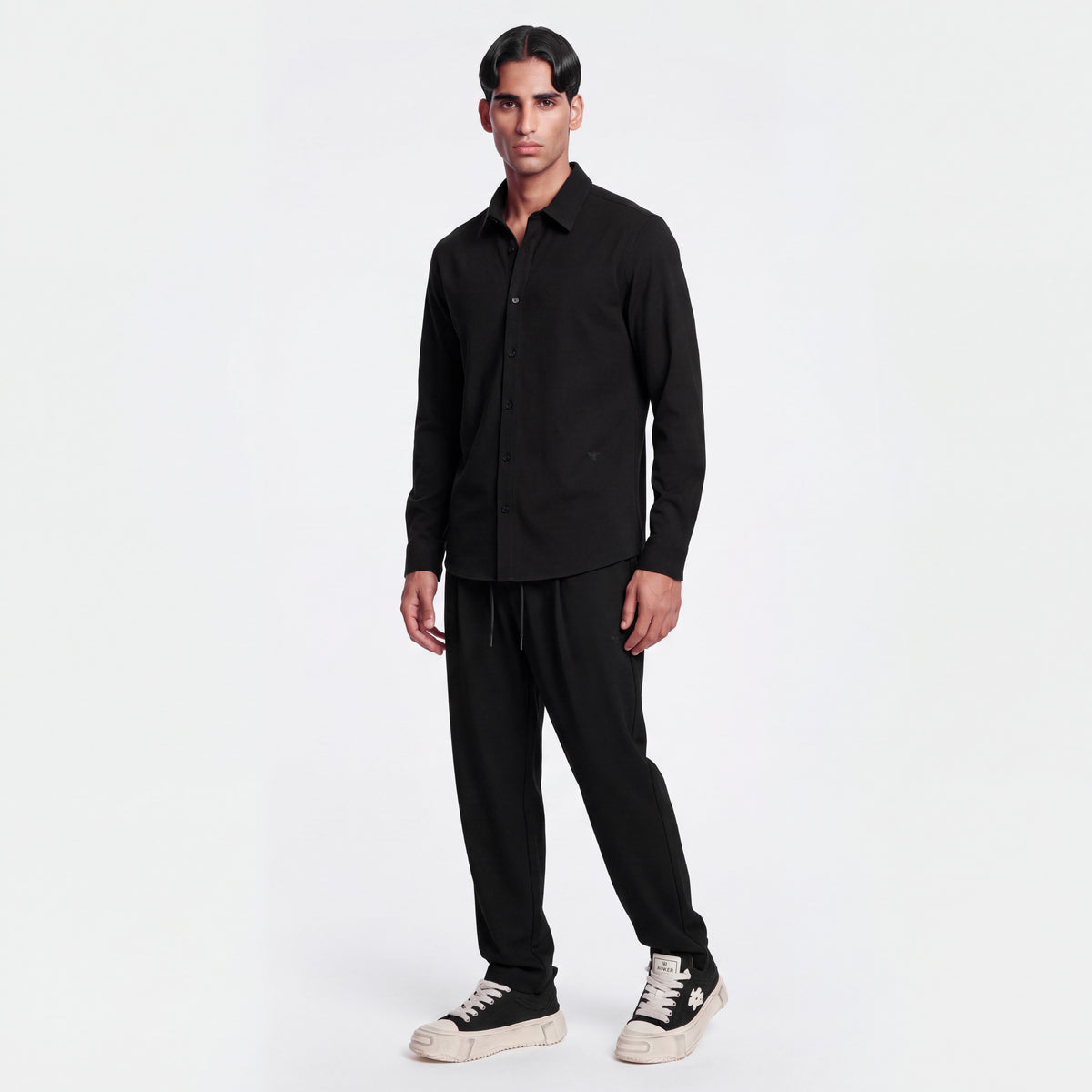 Wool Blend 1081 Black Pant