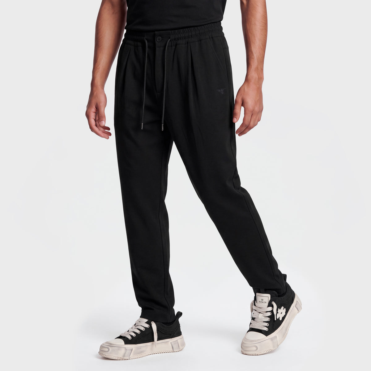 Wool Blend 1081 Black Pant