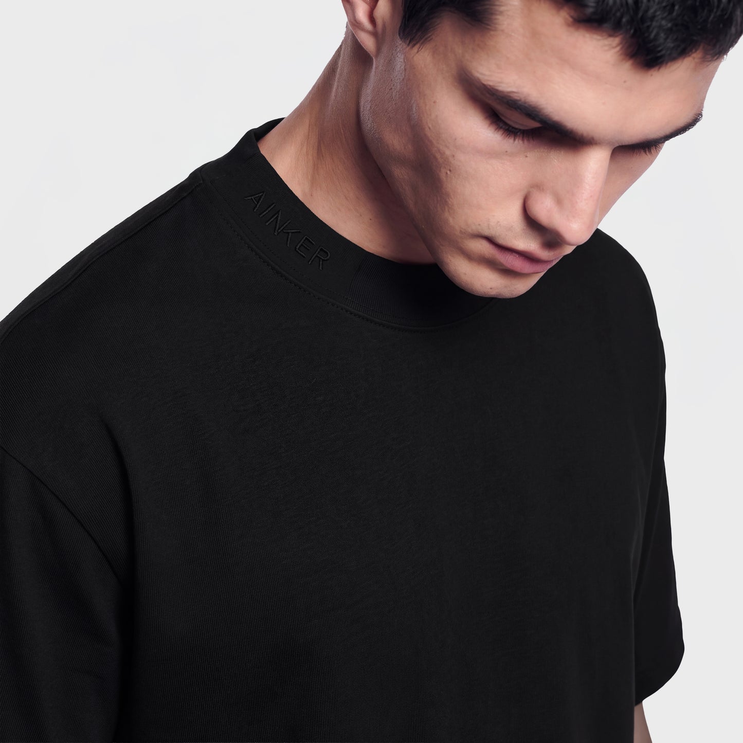 Mercerized 1004 Black T-Shirt