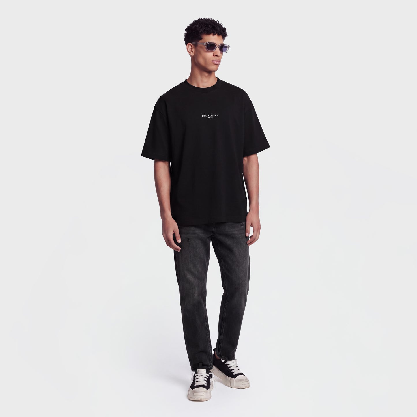 Mercerized 1162 Black T-Shirt