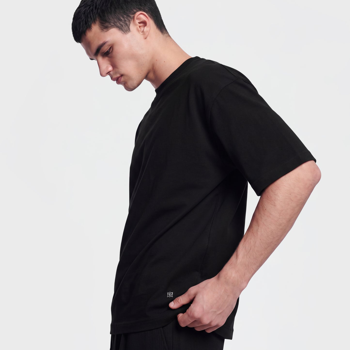Mercerized 1008 Black T-Shirt
