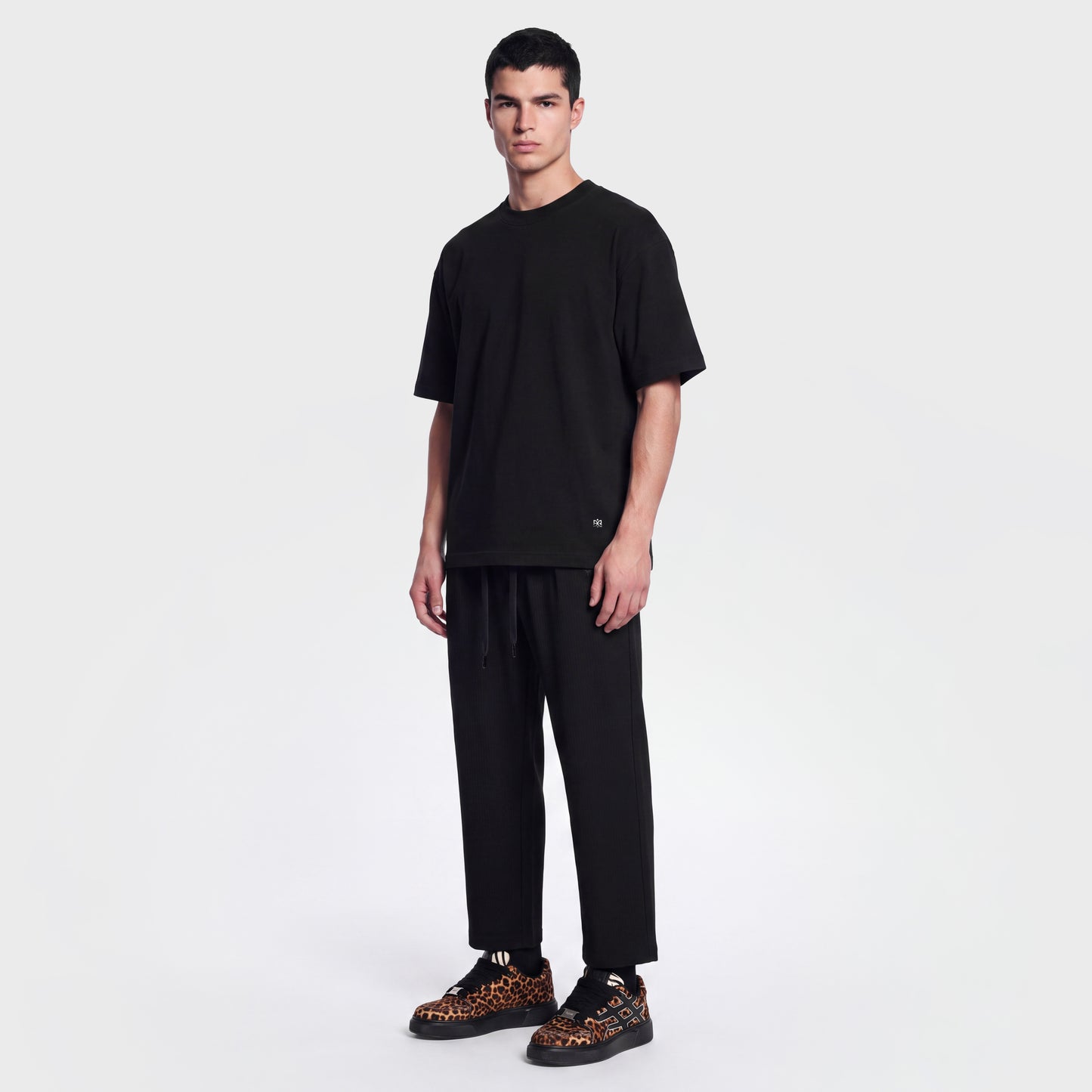 Mercerized 1008 Black T-Shirt