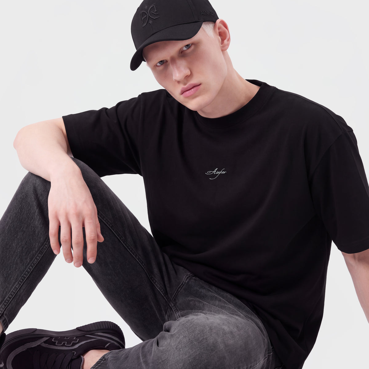 Mercerized 1011 Black T-Shirt