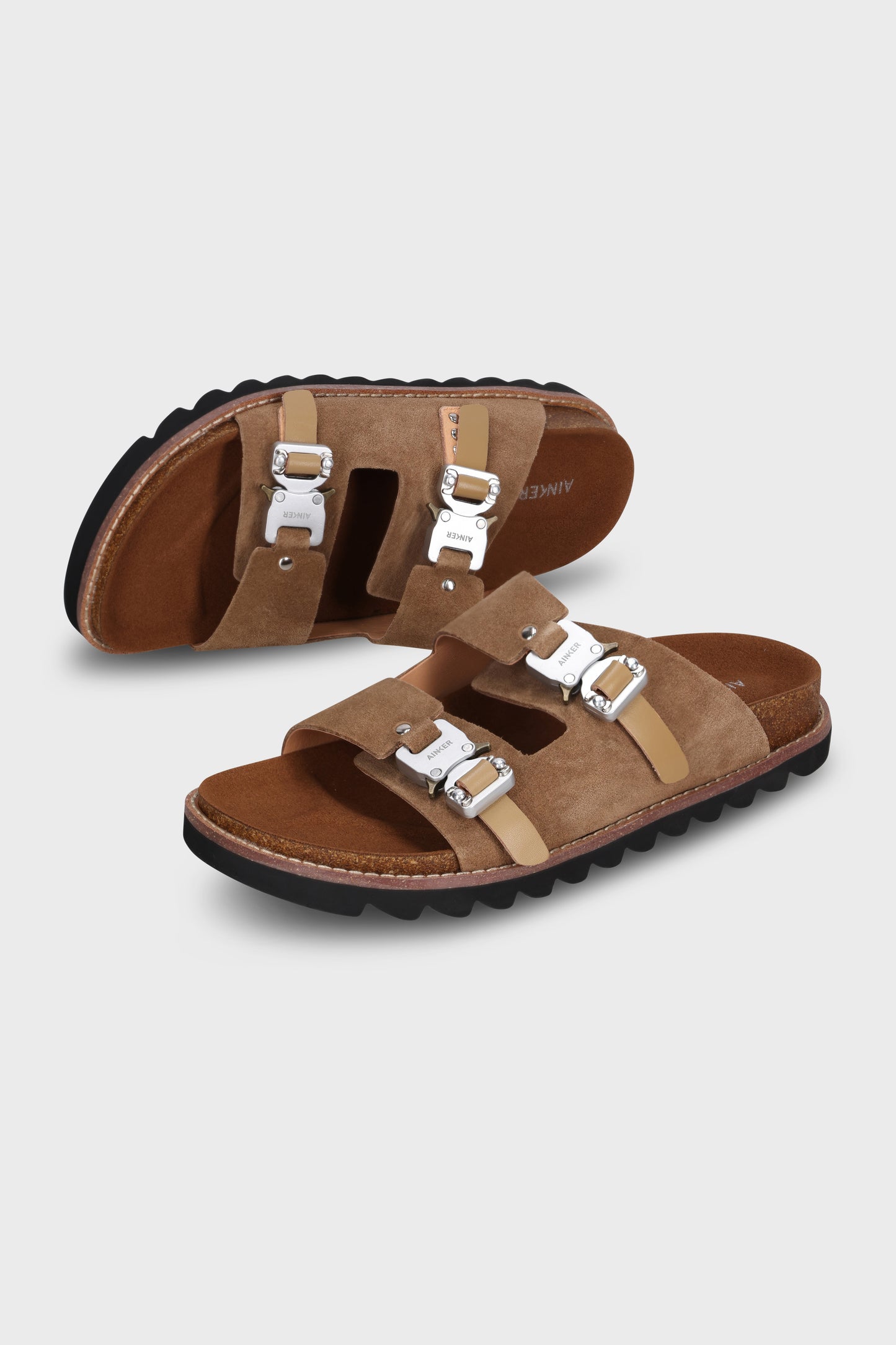 Swish Buckle Mocha Suede