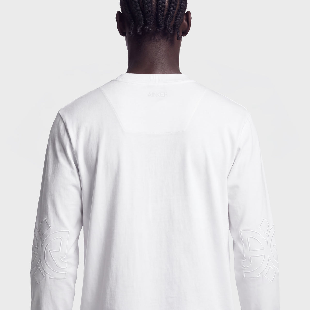 Mercerized 1022 Long White T-Shirt