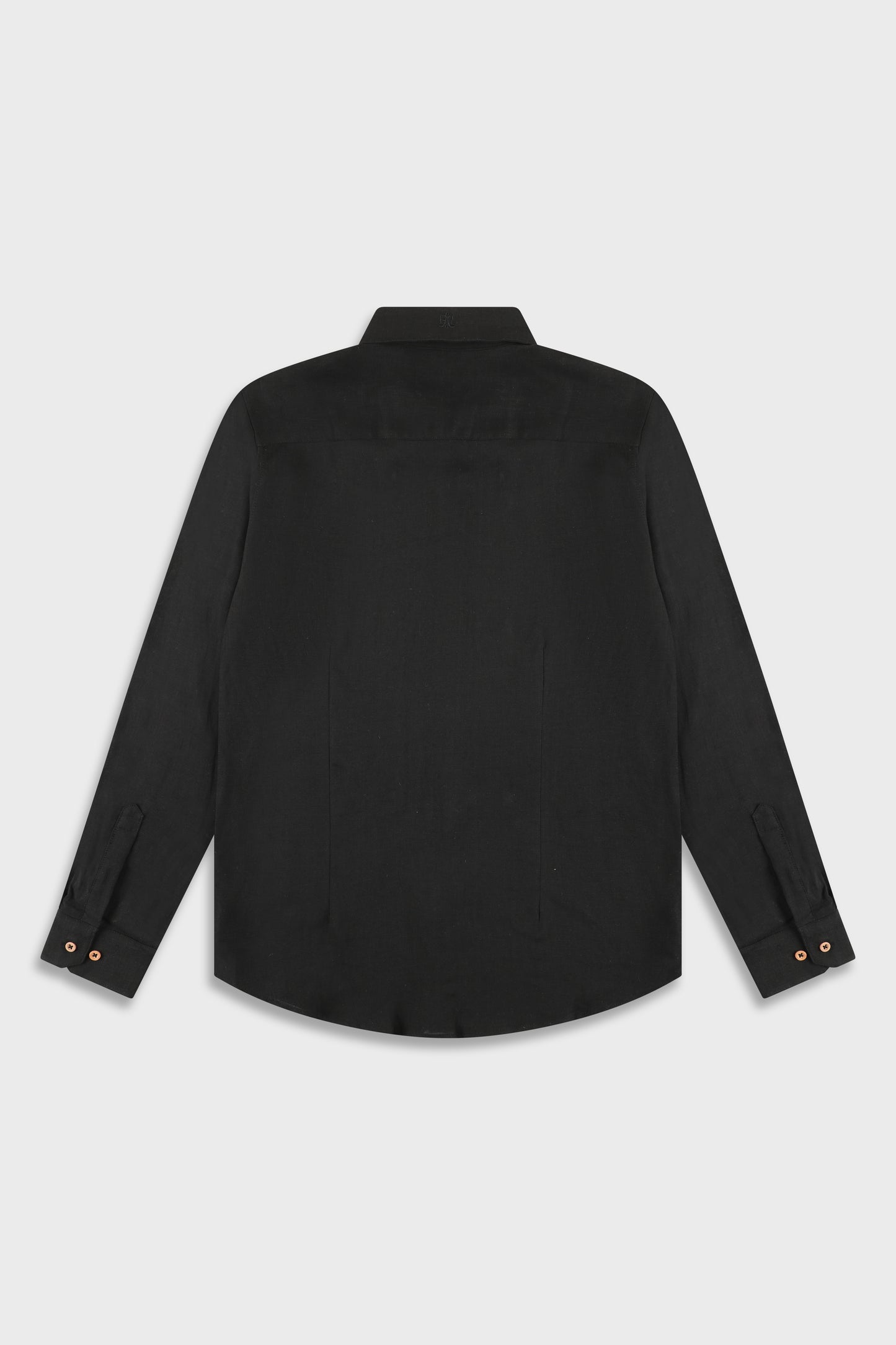 Linen Black 777 Button Shirt