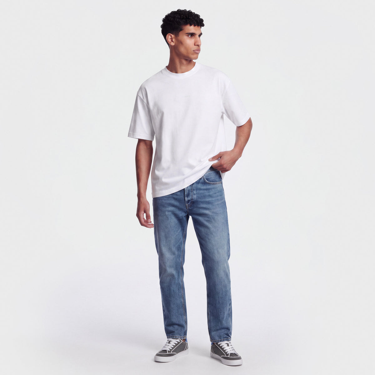 Mercerized 1002 White T-Shirt