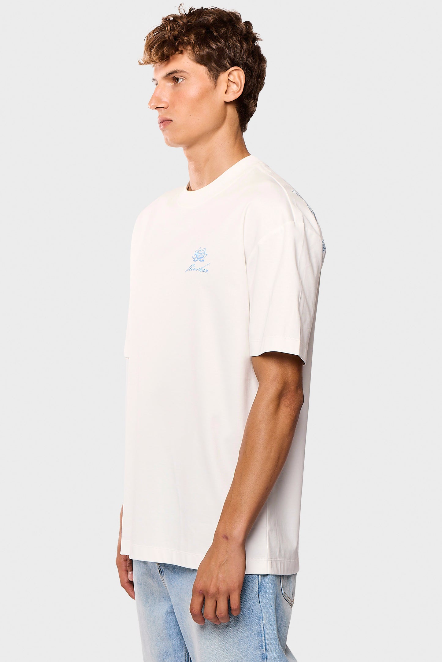Mercerized 550 White T-Shirt