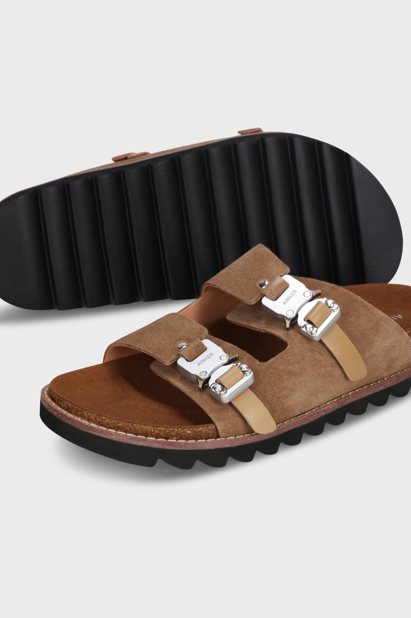 Swish Buckle Mocha Suede