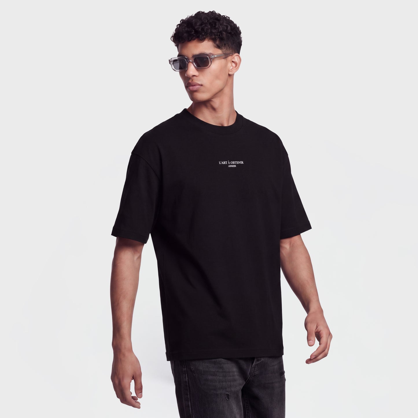 Mercerized 1162 Black T-Shirt