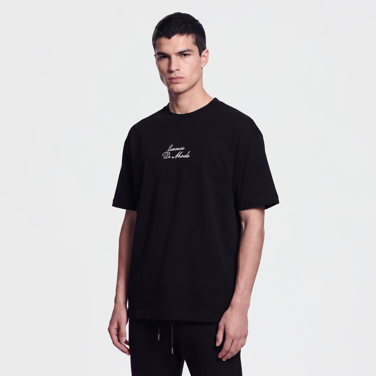 Mercerized 1163 Black T-Shirt