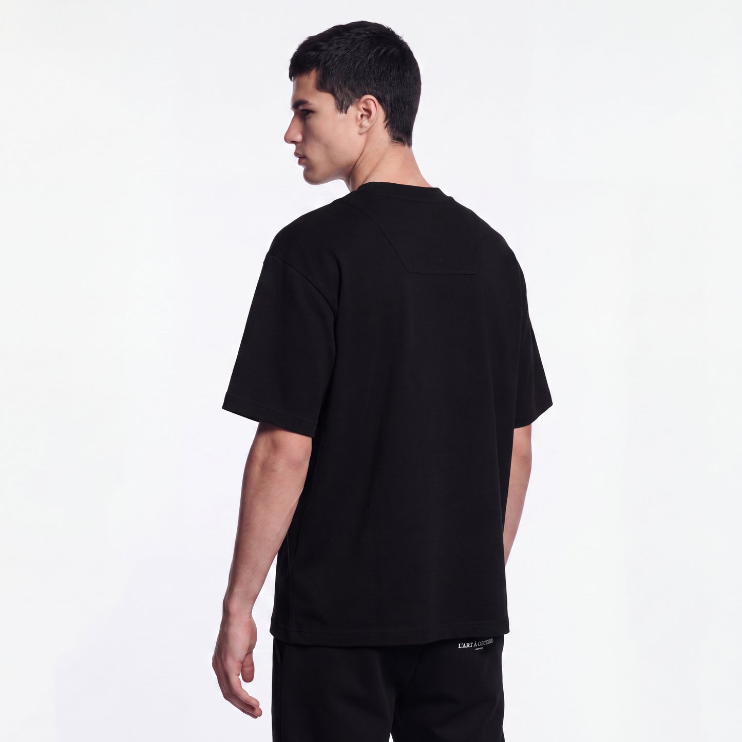 Mercerized 1004 Black T-Shirt