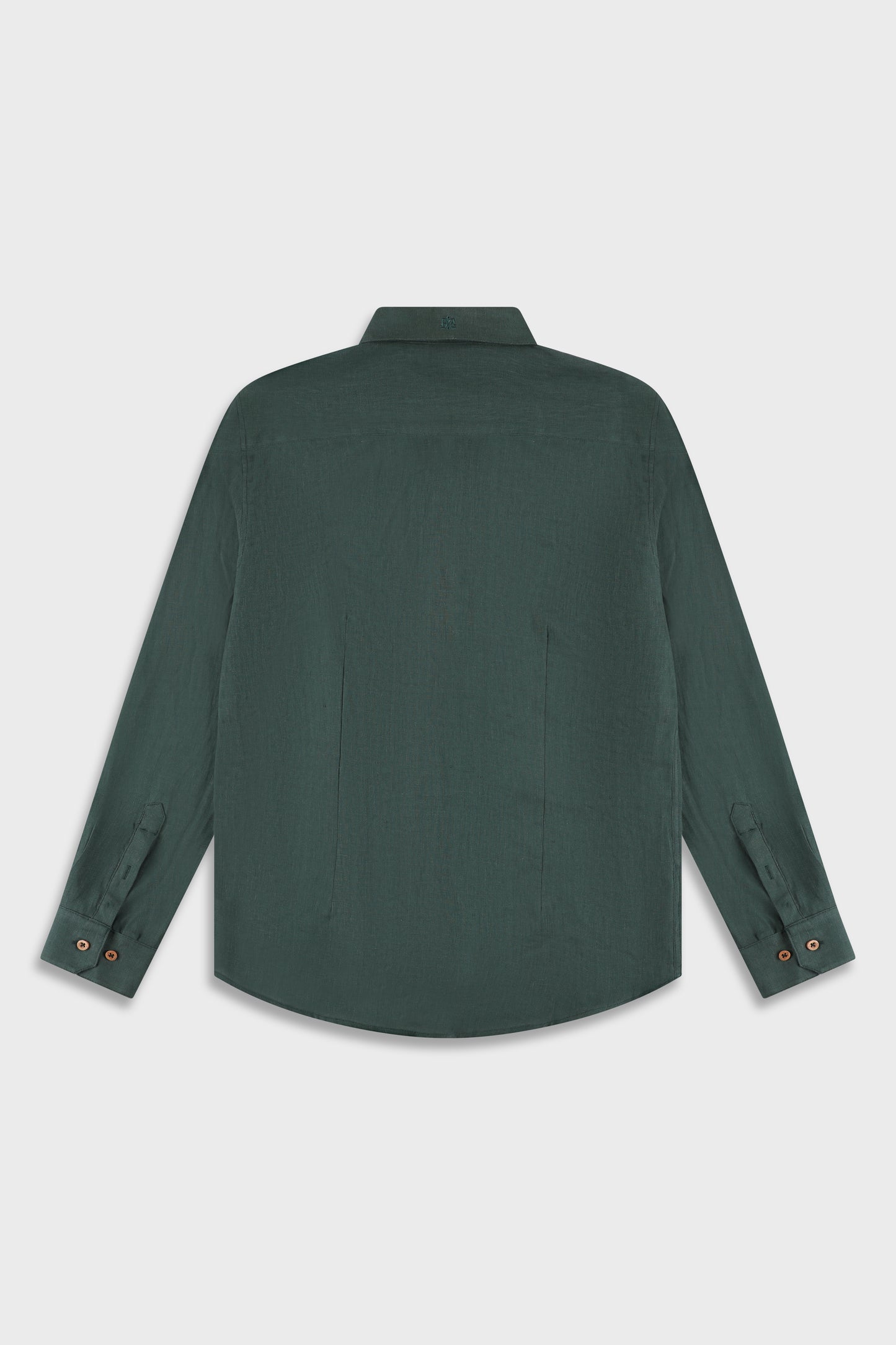 Linen Olive 777 Button Shirt