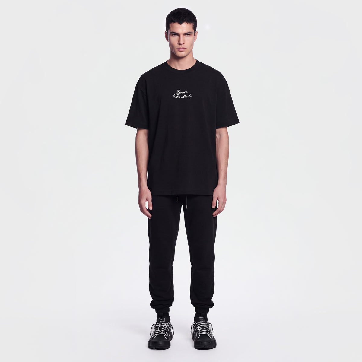 Mercerized 1163 Black T-Shirt