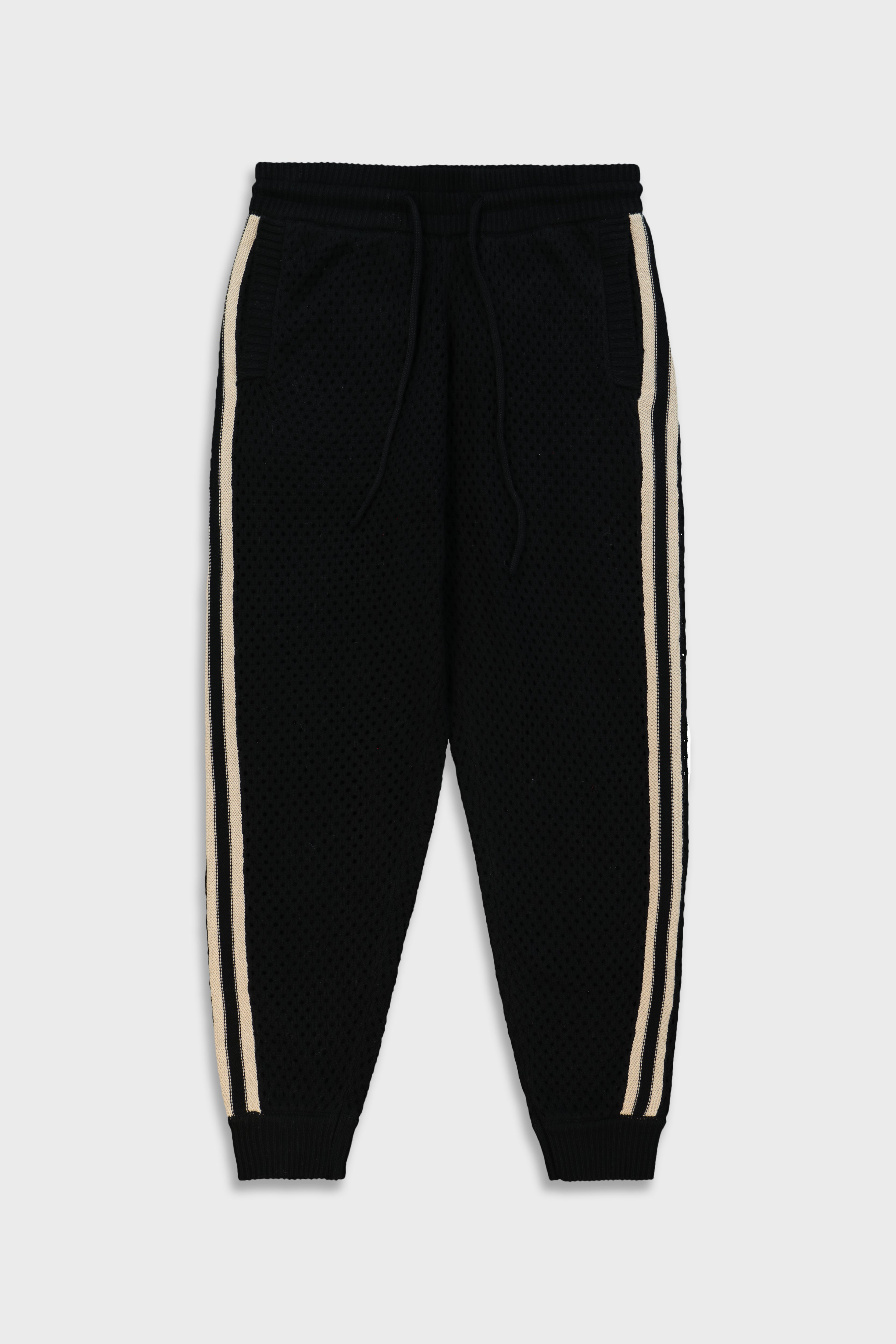 Black Mesh 637 Long Pant