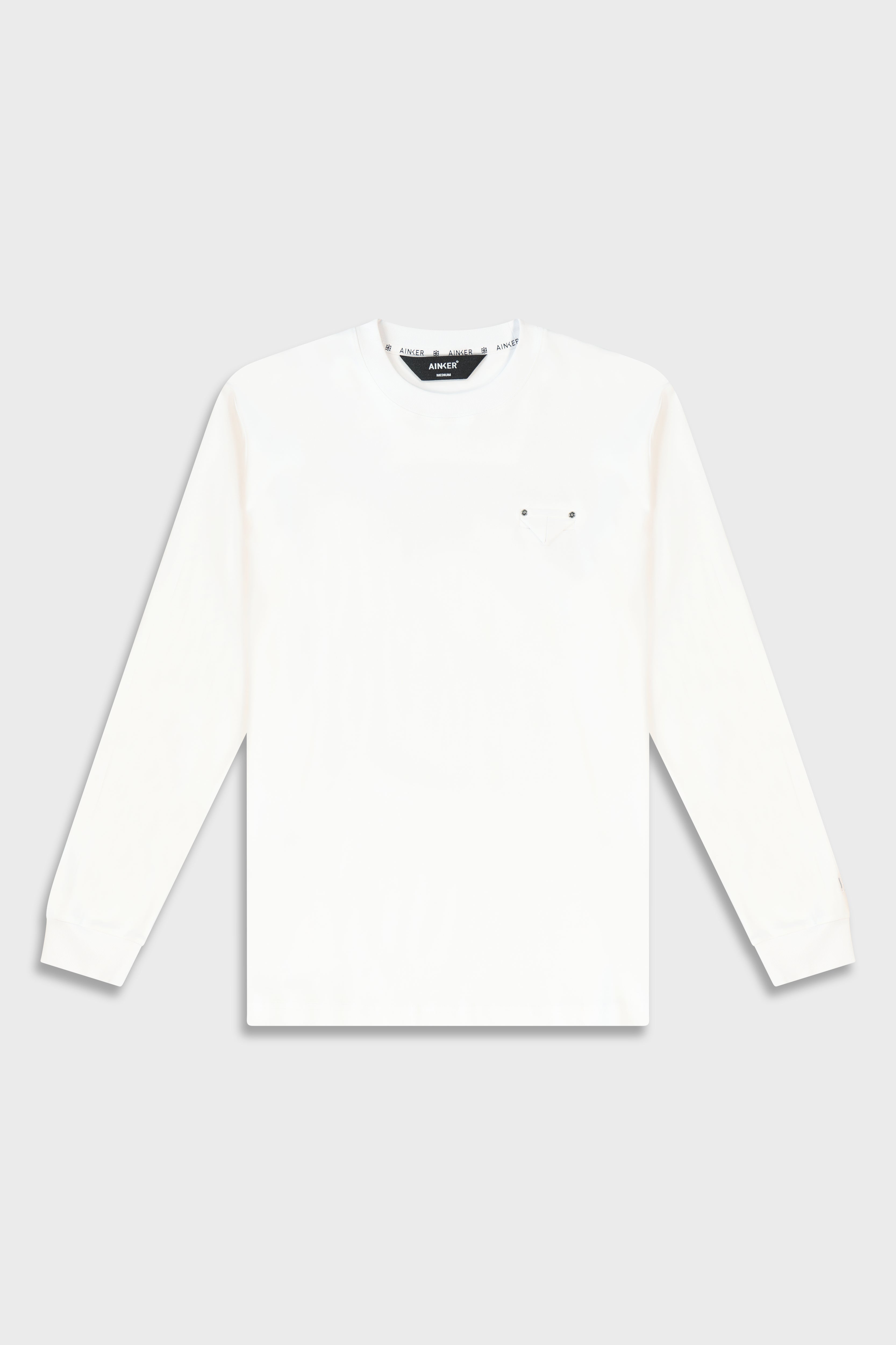 Mercerized 531 Long White T-Shirt