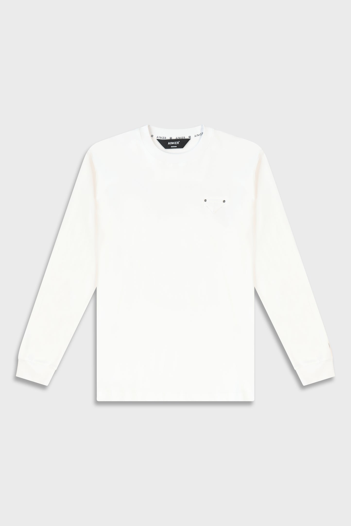 Mercerized 531 Long White T-Shirt