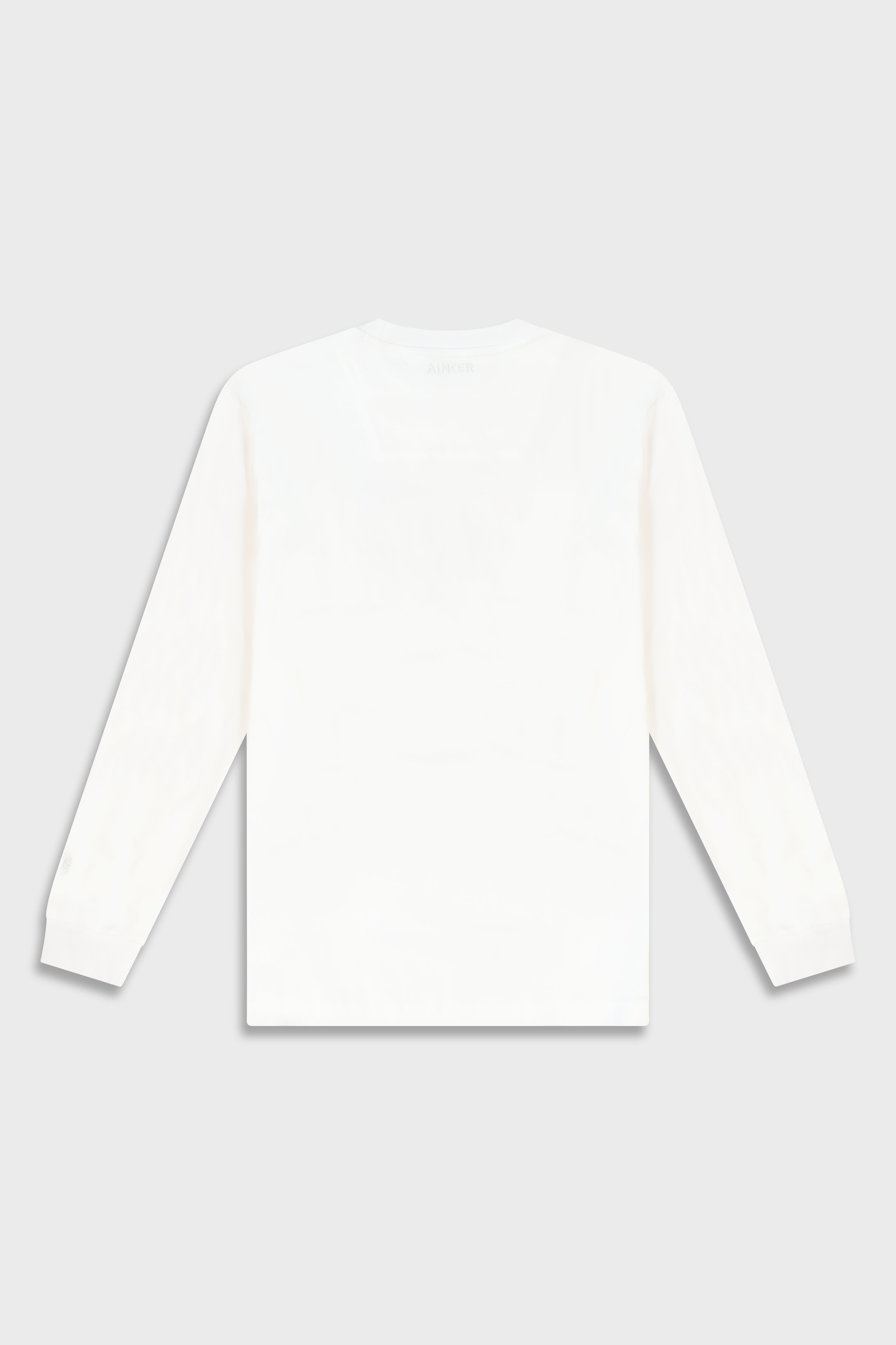 Mercerized 531 Long White T-Shirt