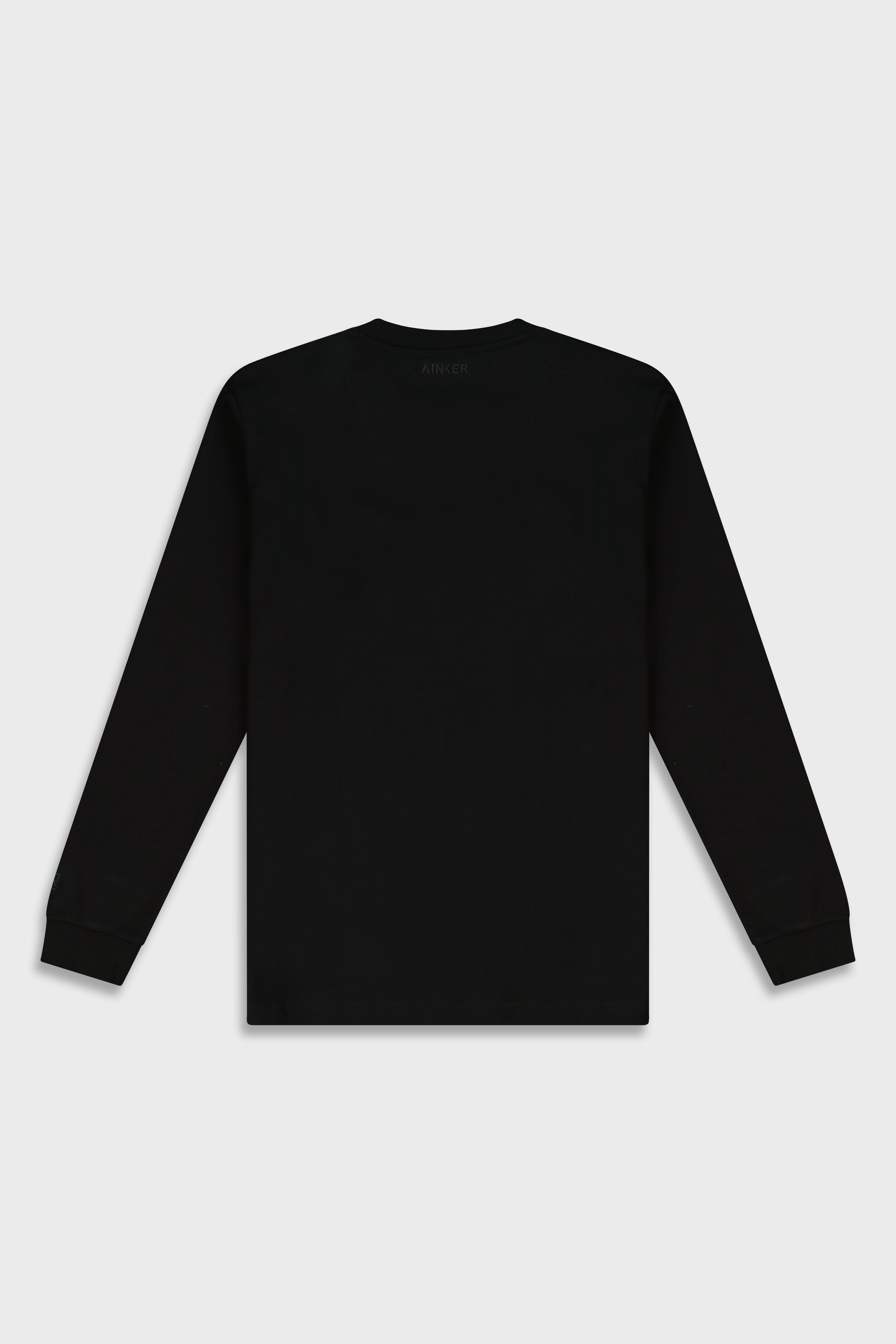Mercerized 531 Long Black T-Shirt