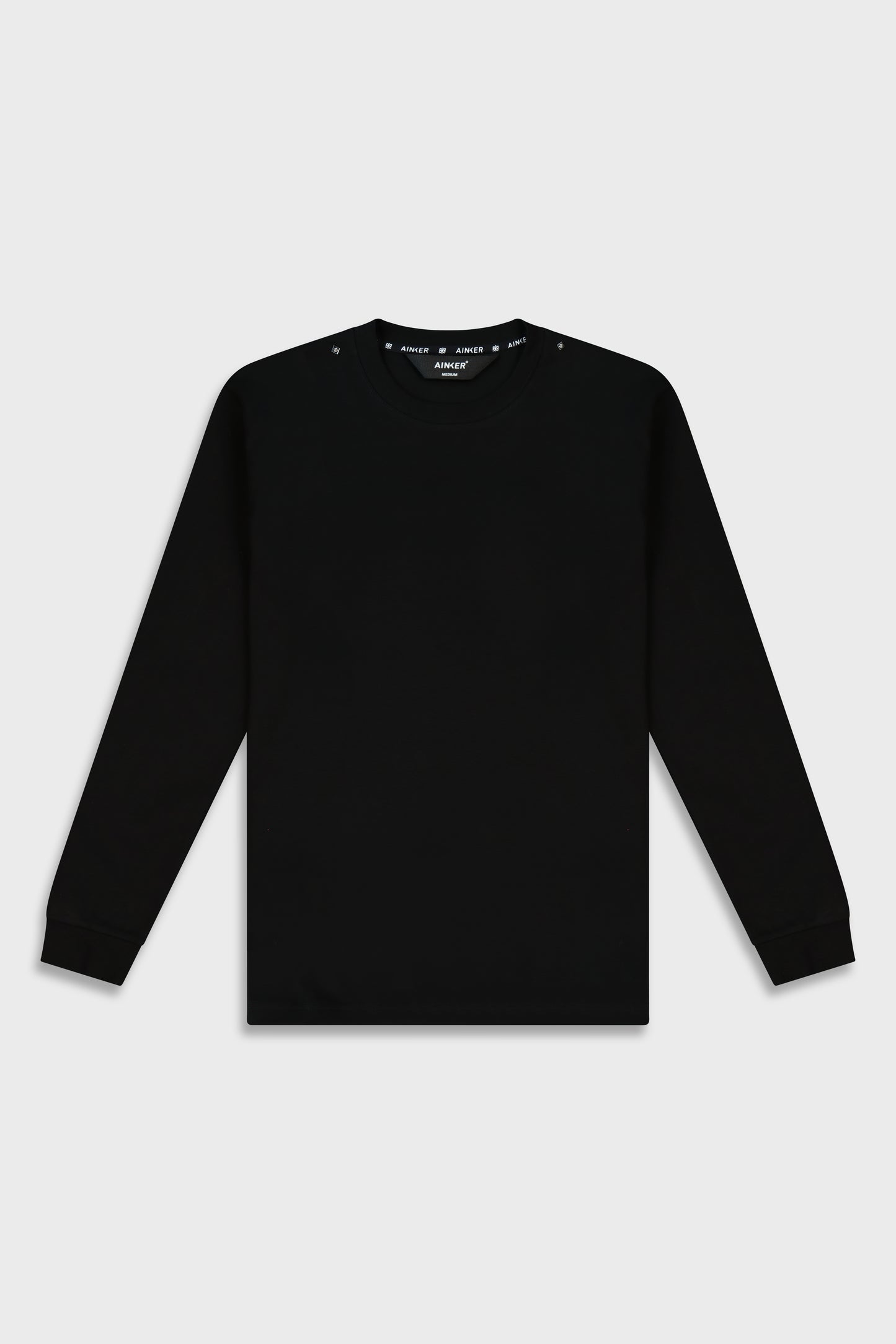 Mercerized 538 Long Black T-Shirt