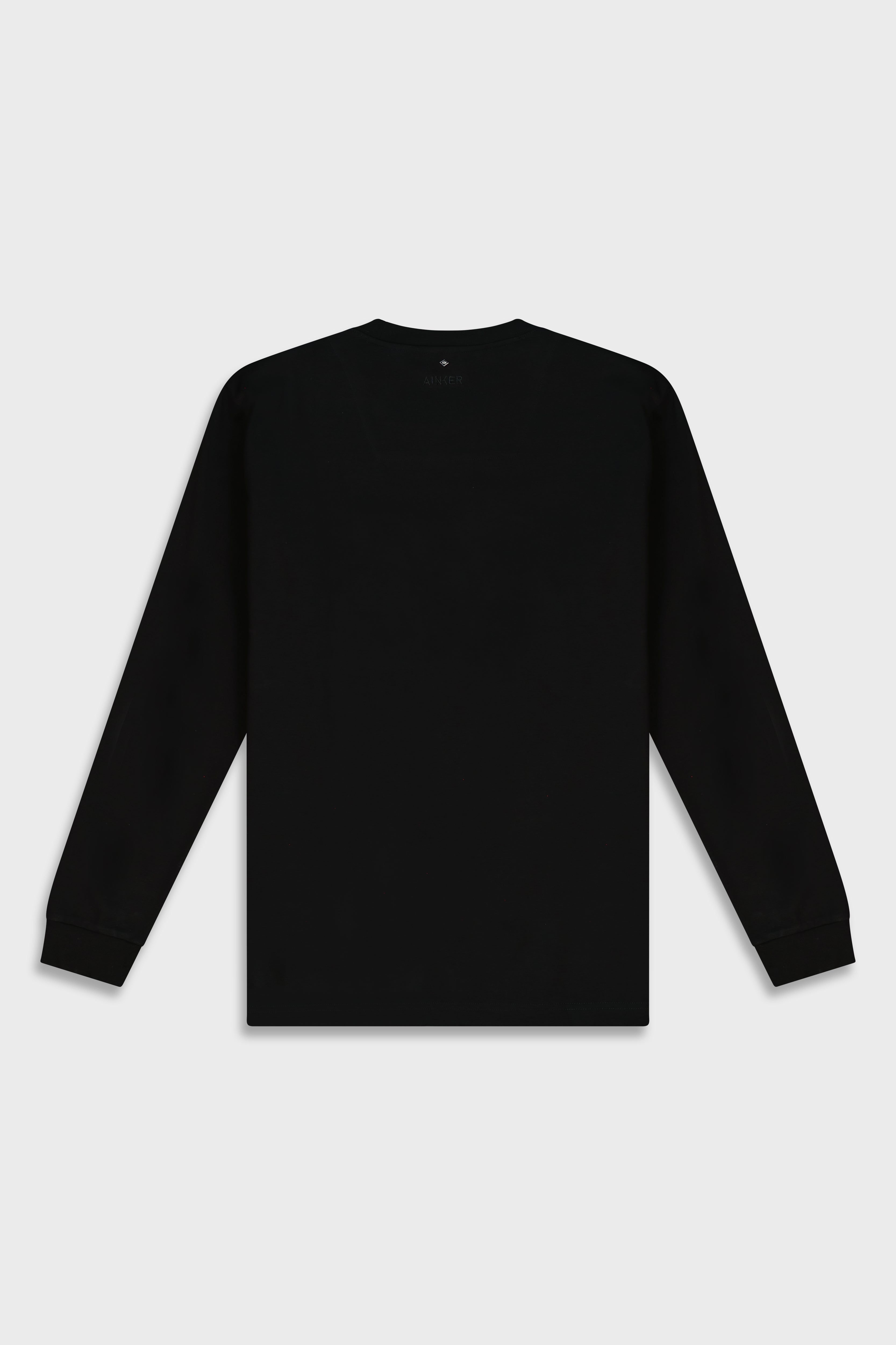 Mercerized 538 Long Black T-Shirt