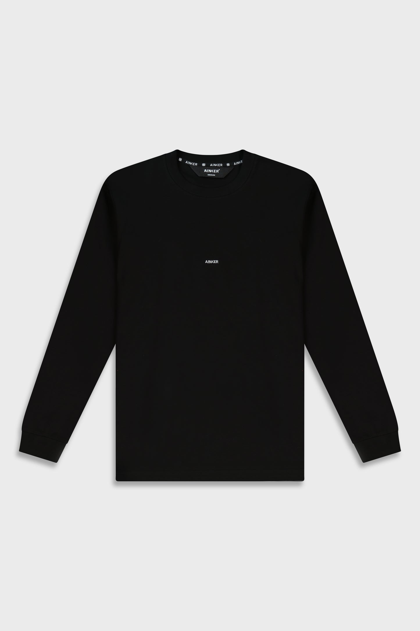 Mercerized 534 Long Black T-Shirt