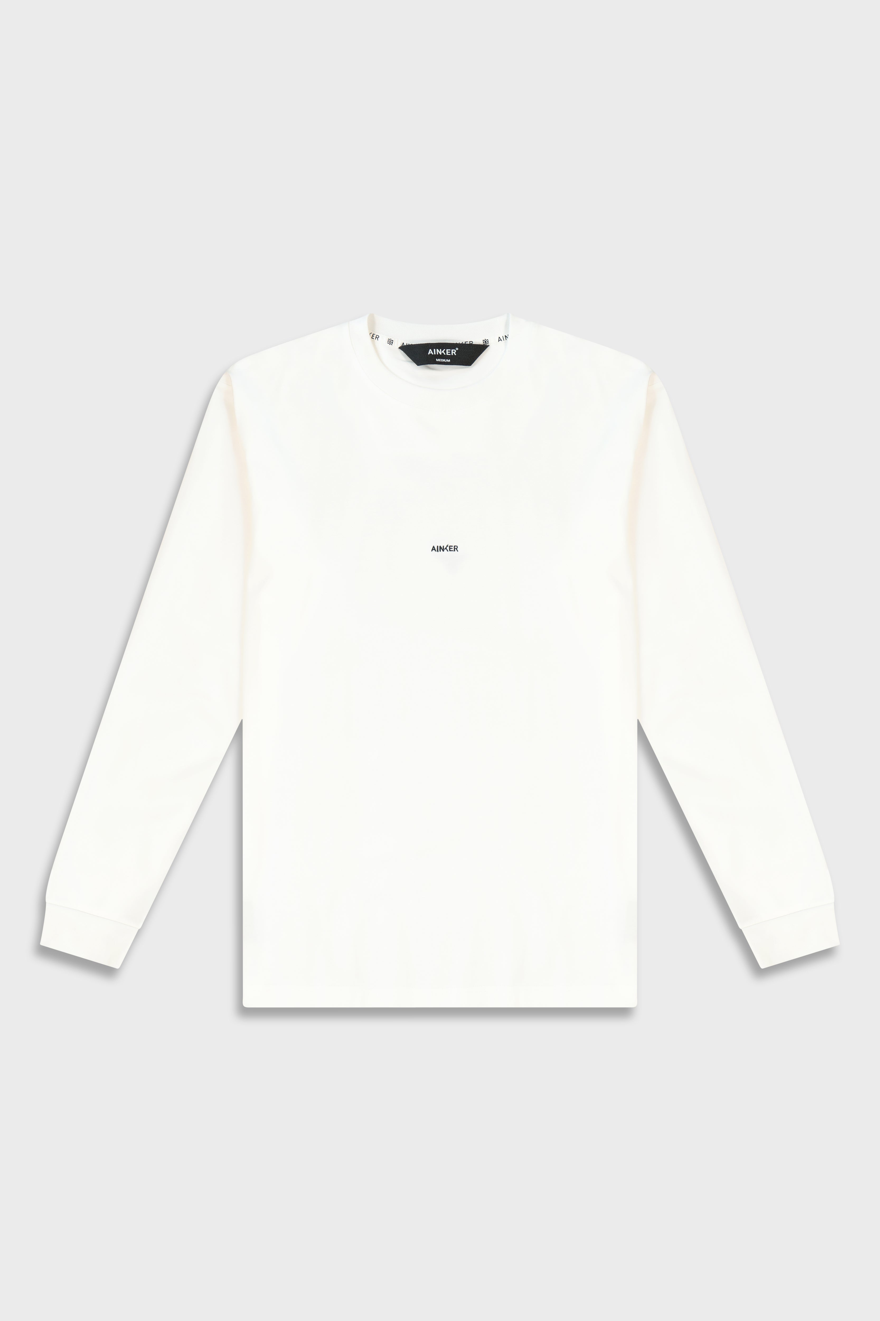 Mercerized 534 Long White T-Shirt