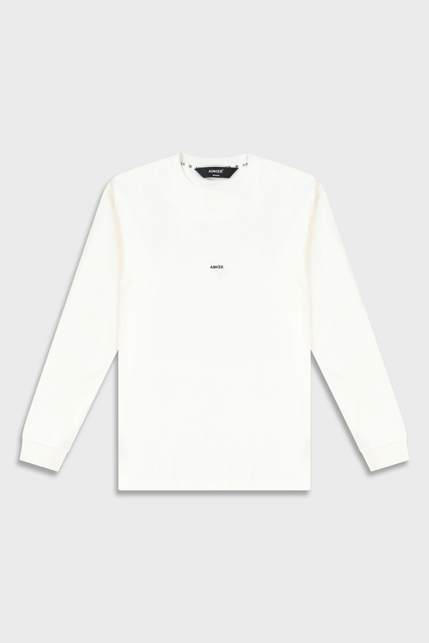 Mercerized 534 Long White T-Shirt