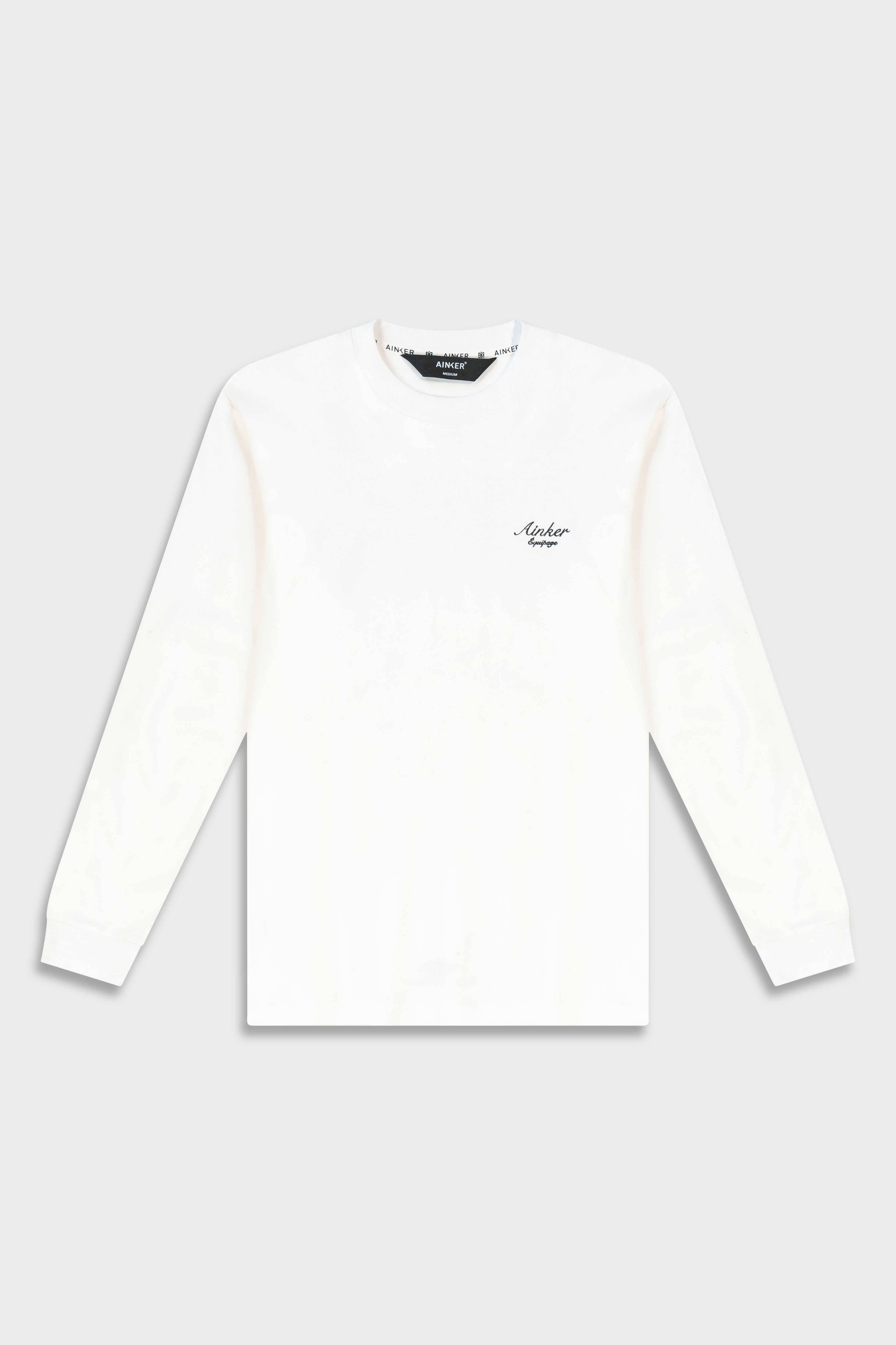 Mercerized 536 Long White T-Shirt