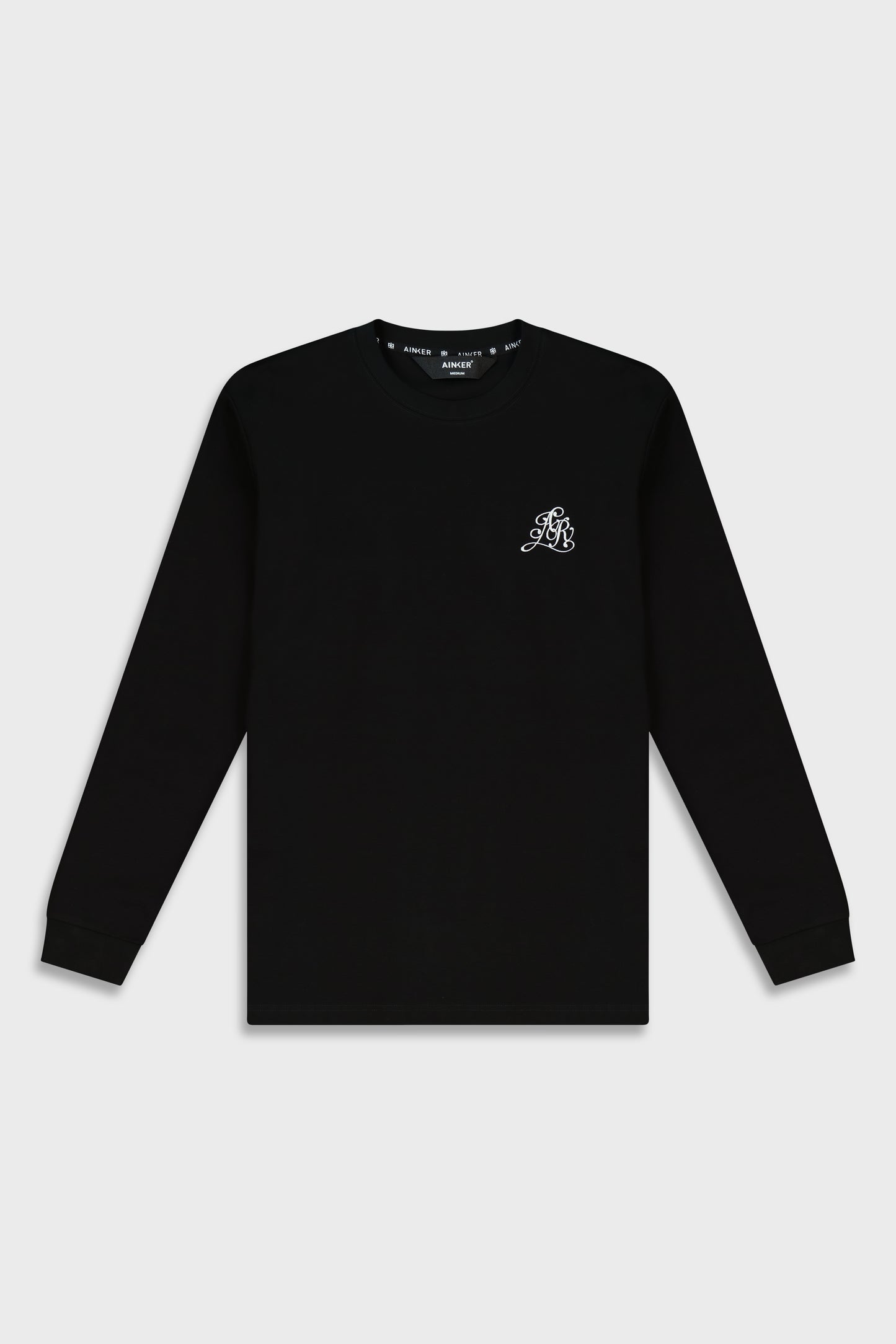 Mercerized 535 Long Black T-Shirt