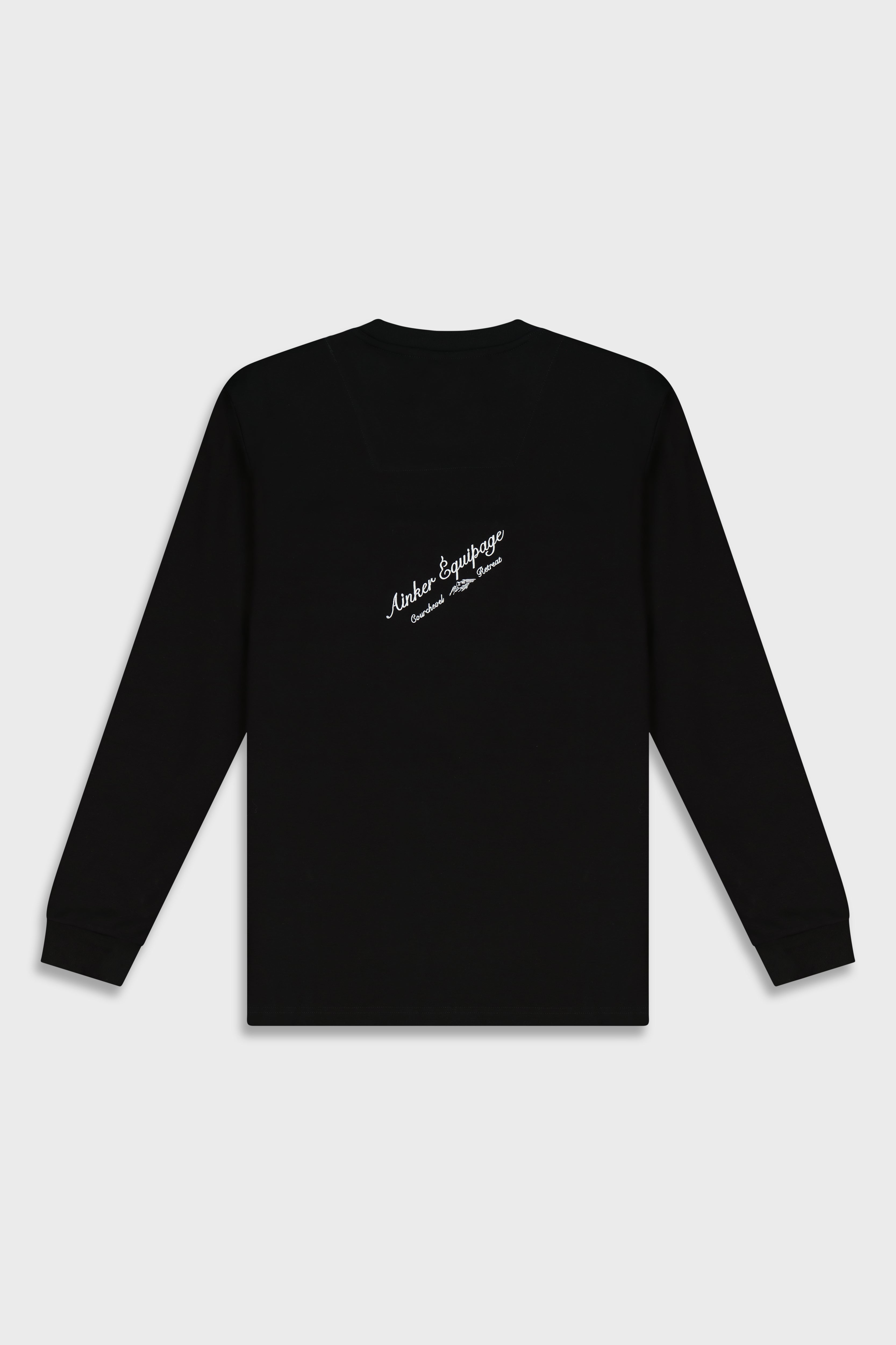 Mercerized 535 Long Black T-Shirt