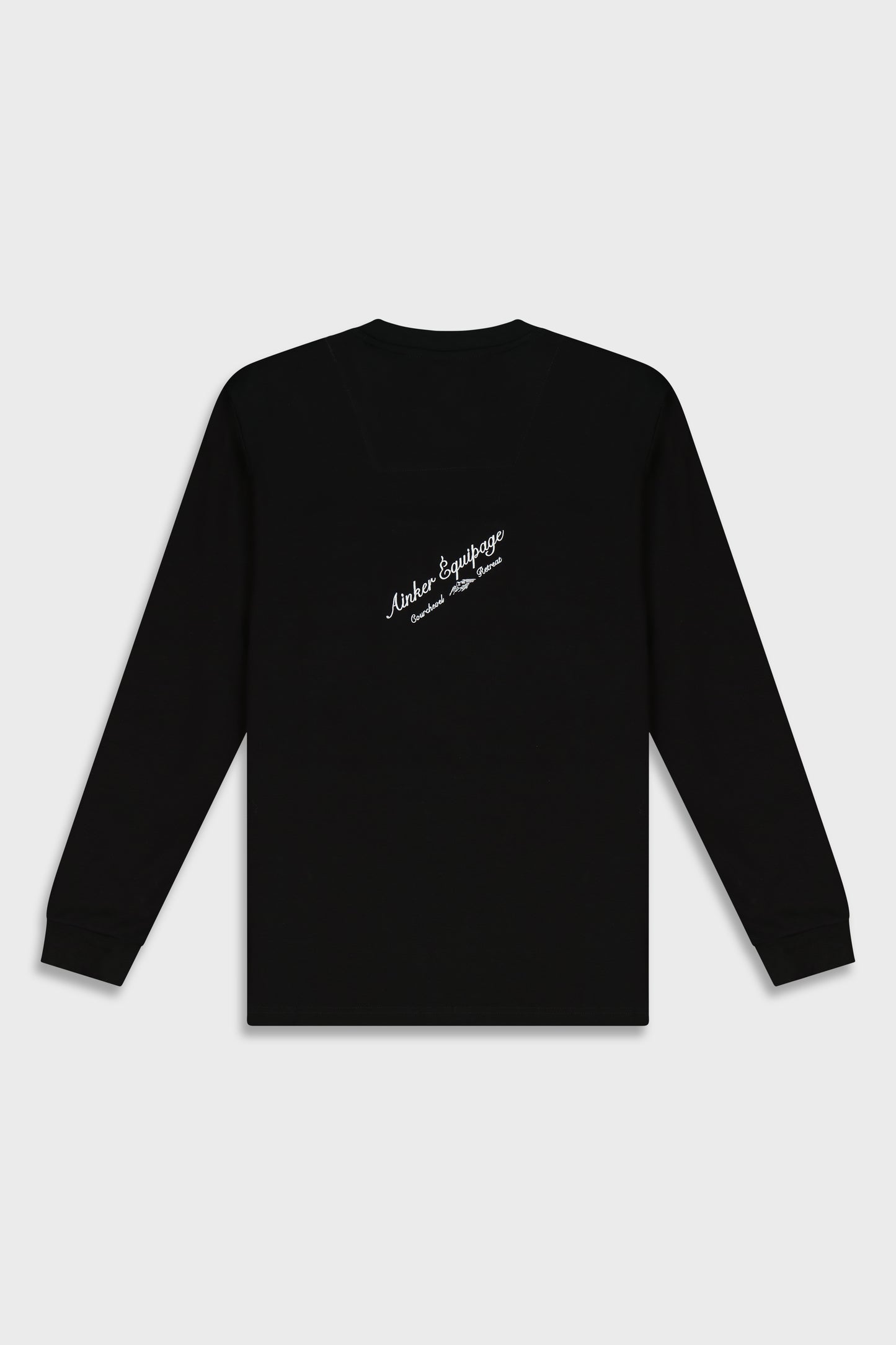 Mercerized 535 Long Black T-Shirt