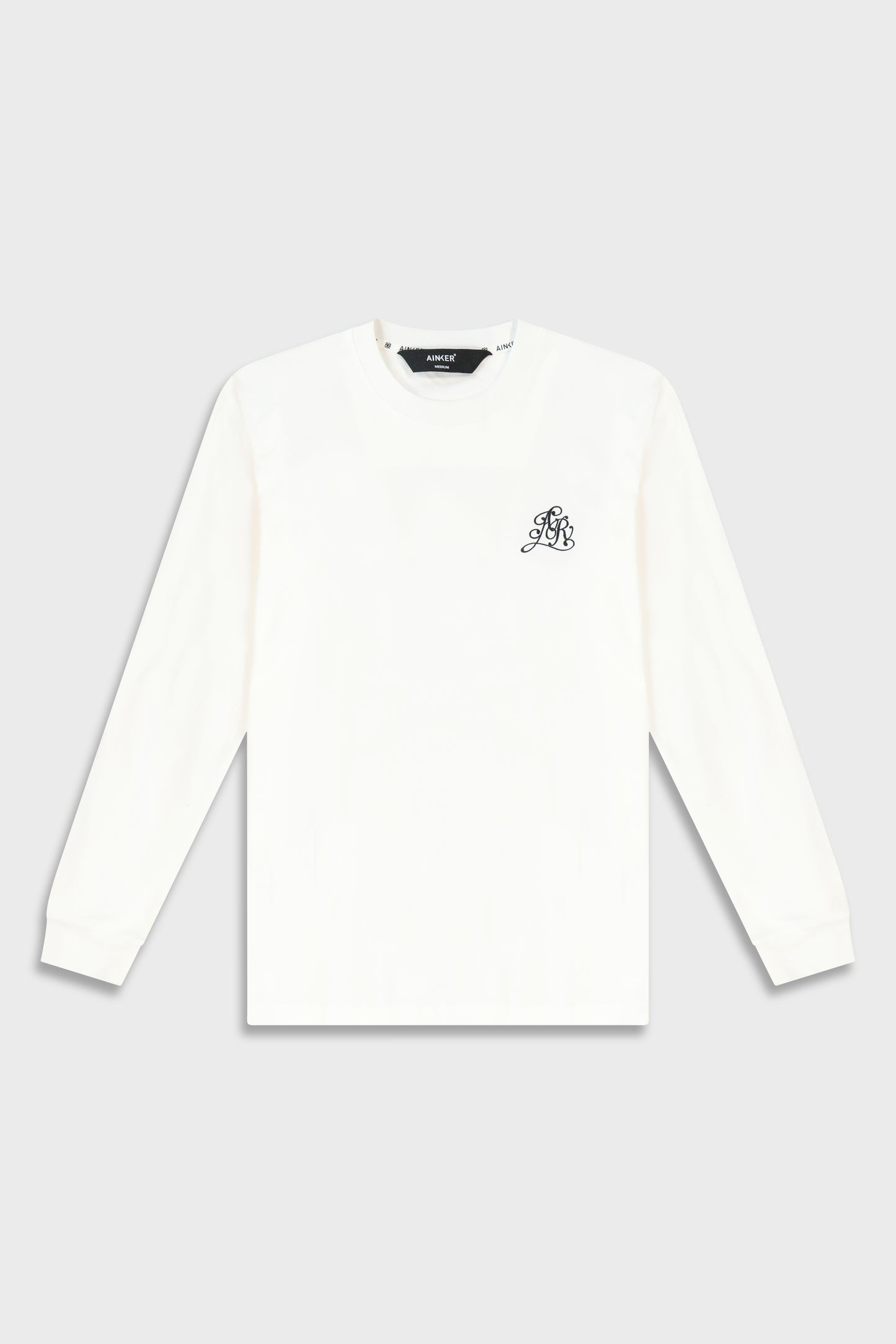 Mercerized 535 Long White T-Shirt